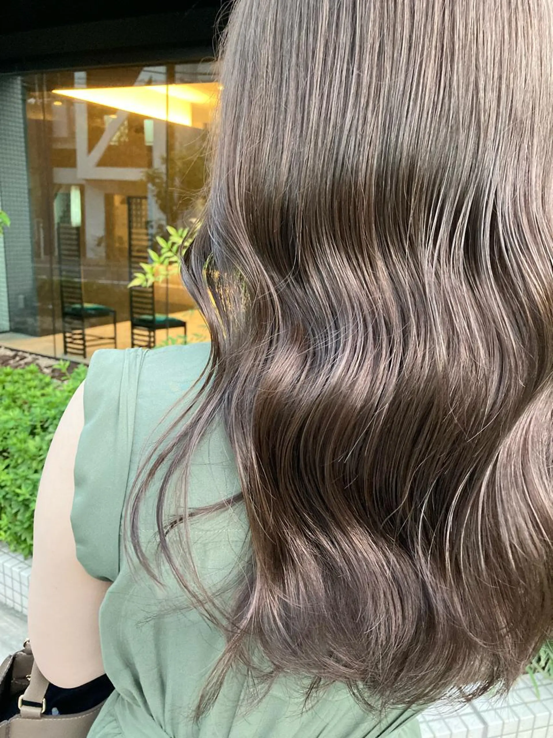 ロング ヘアカラー トリートメント ✨色持ちの良い艶 カラー✨蟹江真世のヘアスタイル