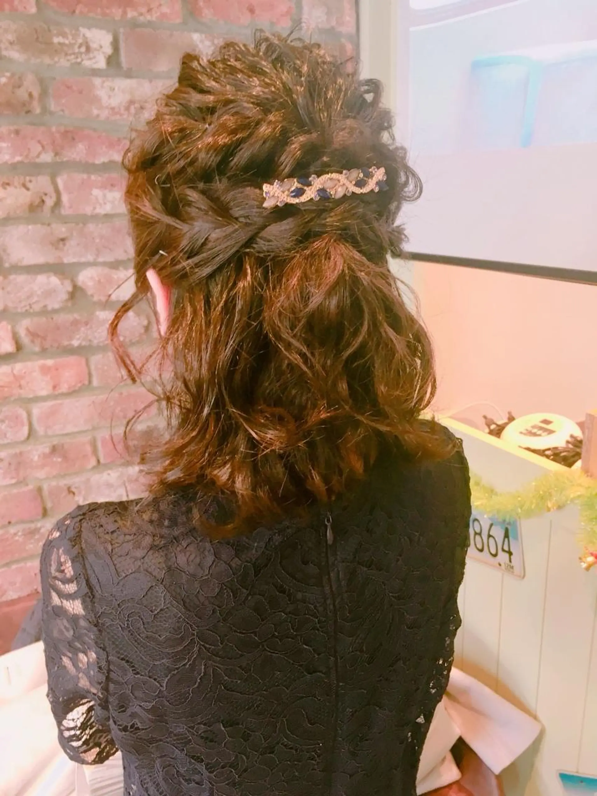 ヘアアレンジ ハーフアップ FUNIC style-Gのヘアスタイル