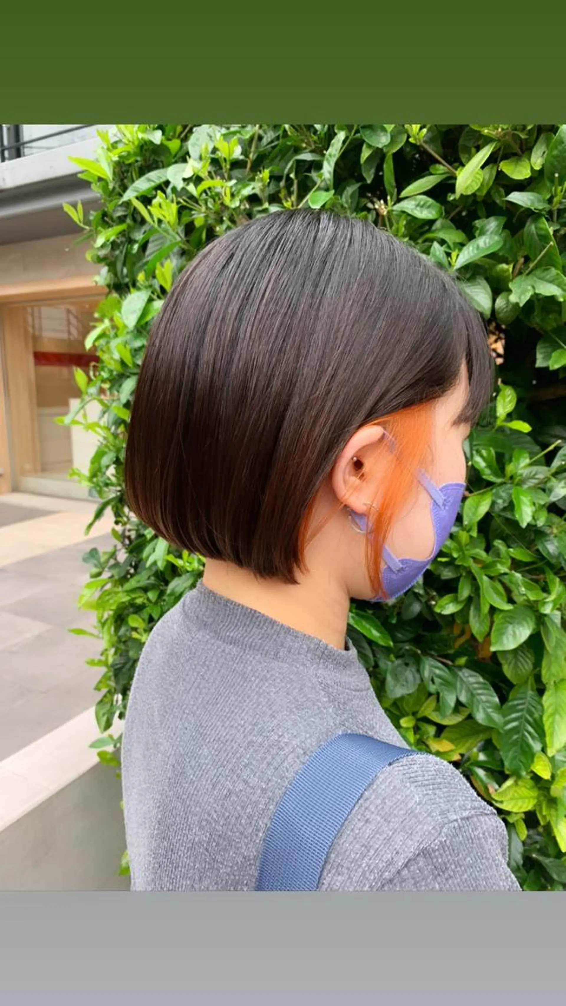 ミディアム 淡いハイトーンカラー レイヤーカットゆうかのヘアスタイル