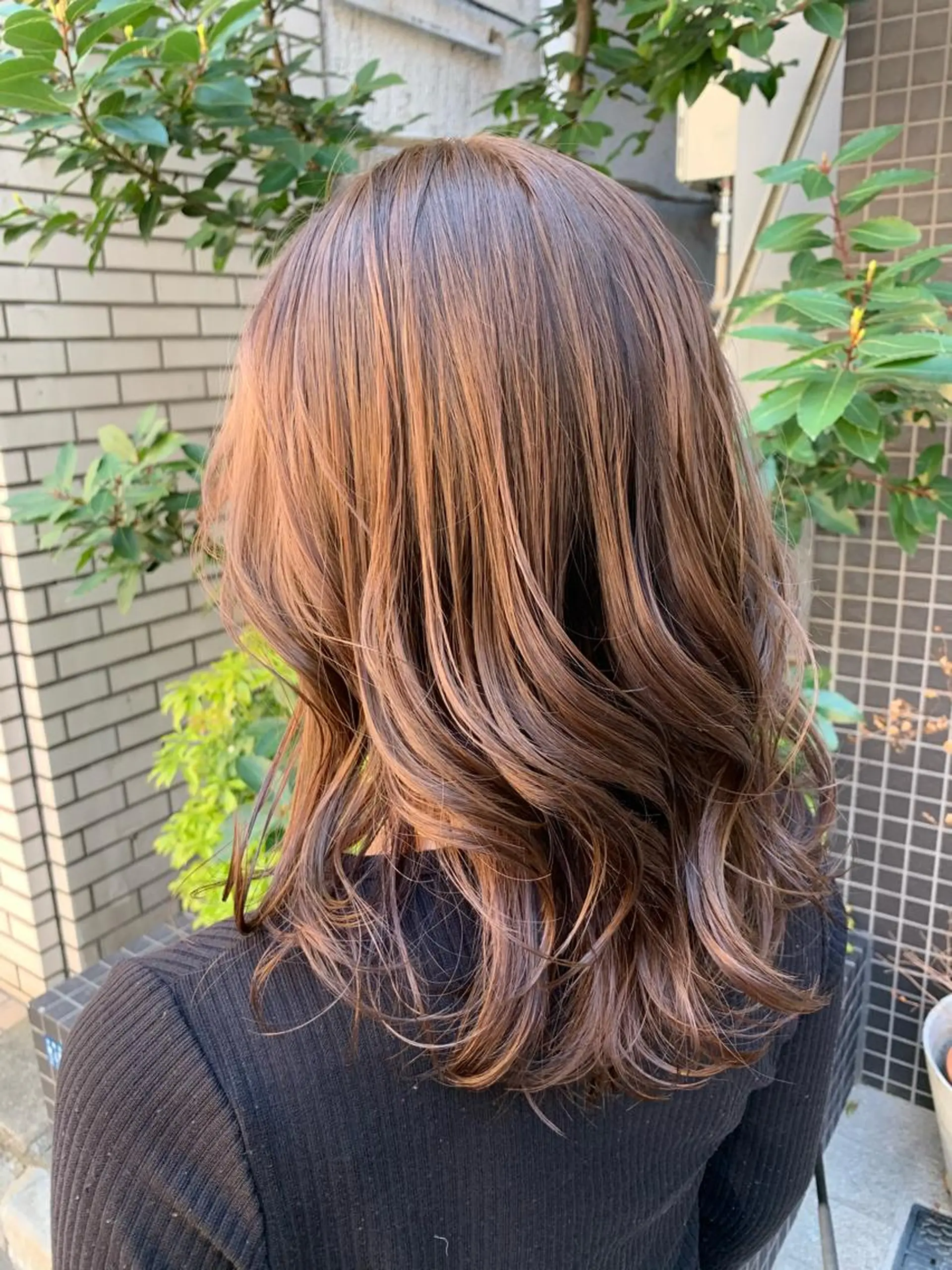 ミディアム カット ヘアカラー トリートメント 🌟美髪縮毛矯正🌟 吉田冴一のヘアスタイル