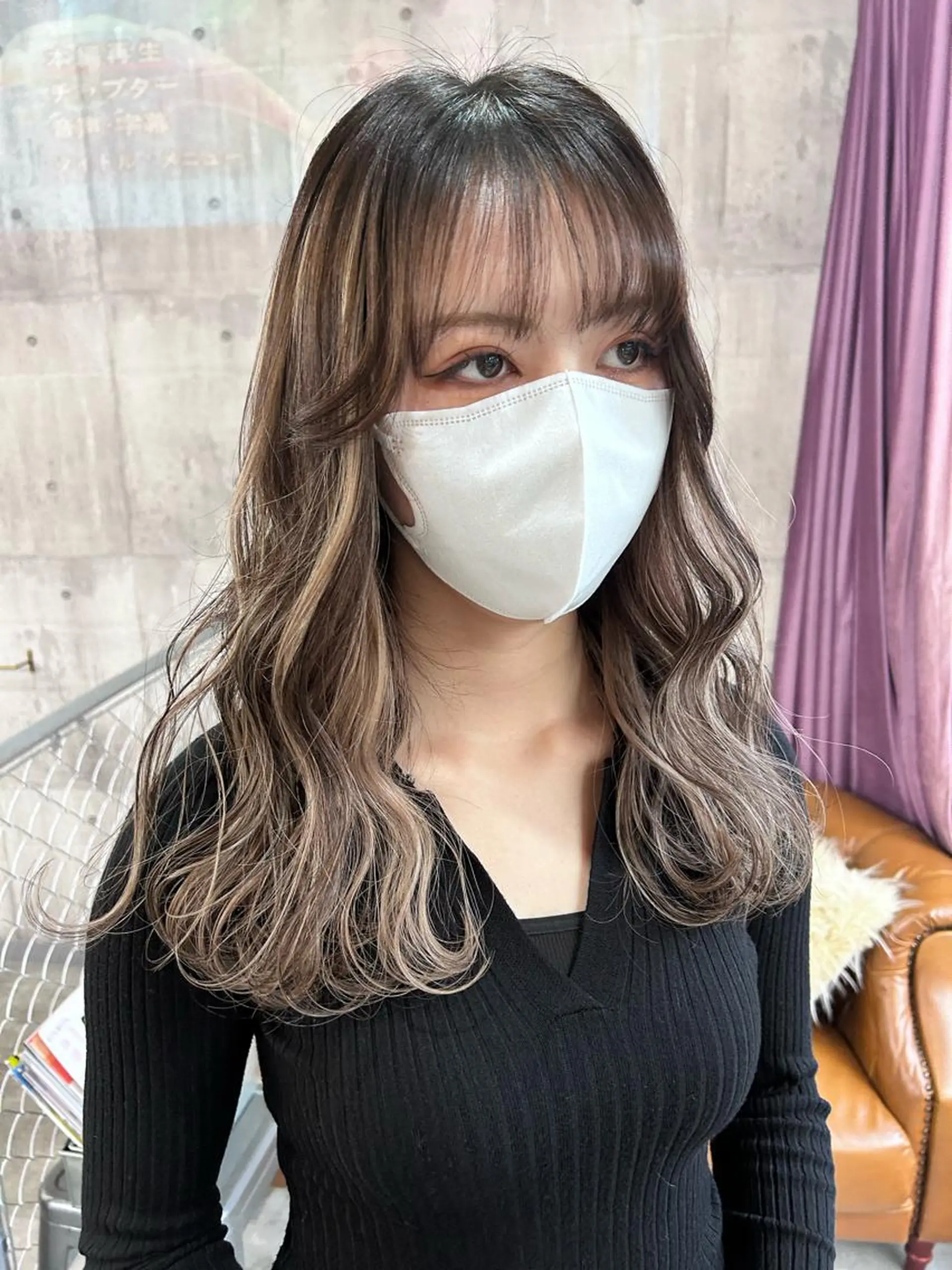 ロング シールエクステ エクステ ハイライト エクステ SHURI❤️‍🔥 中/韓mix ♡のヘアスタイル