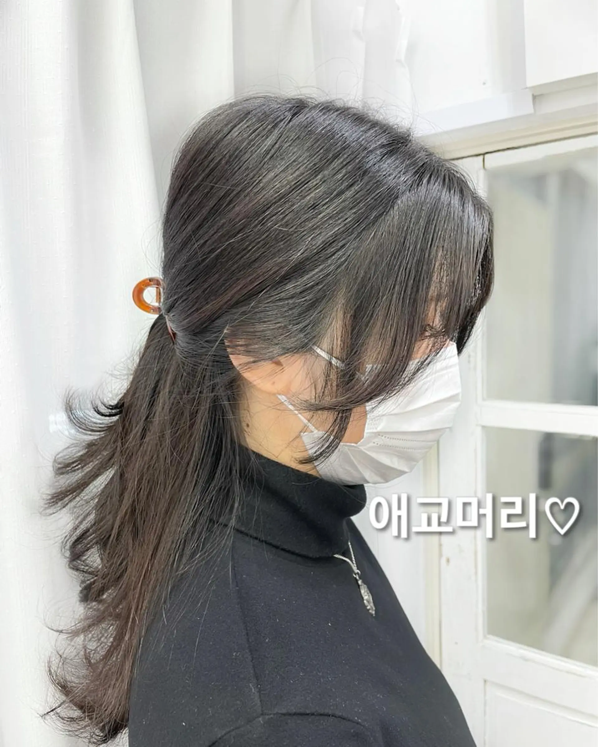 セミロング カット 韓国ヘア🤍髪質改善 🇰🇷AKANEのヘアスタイル
