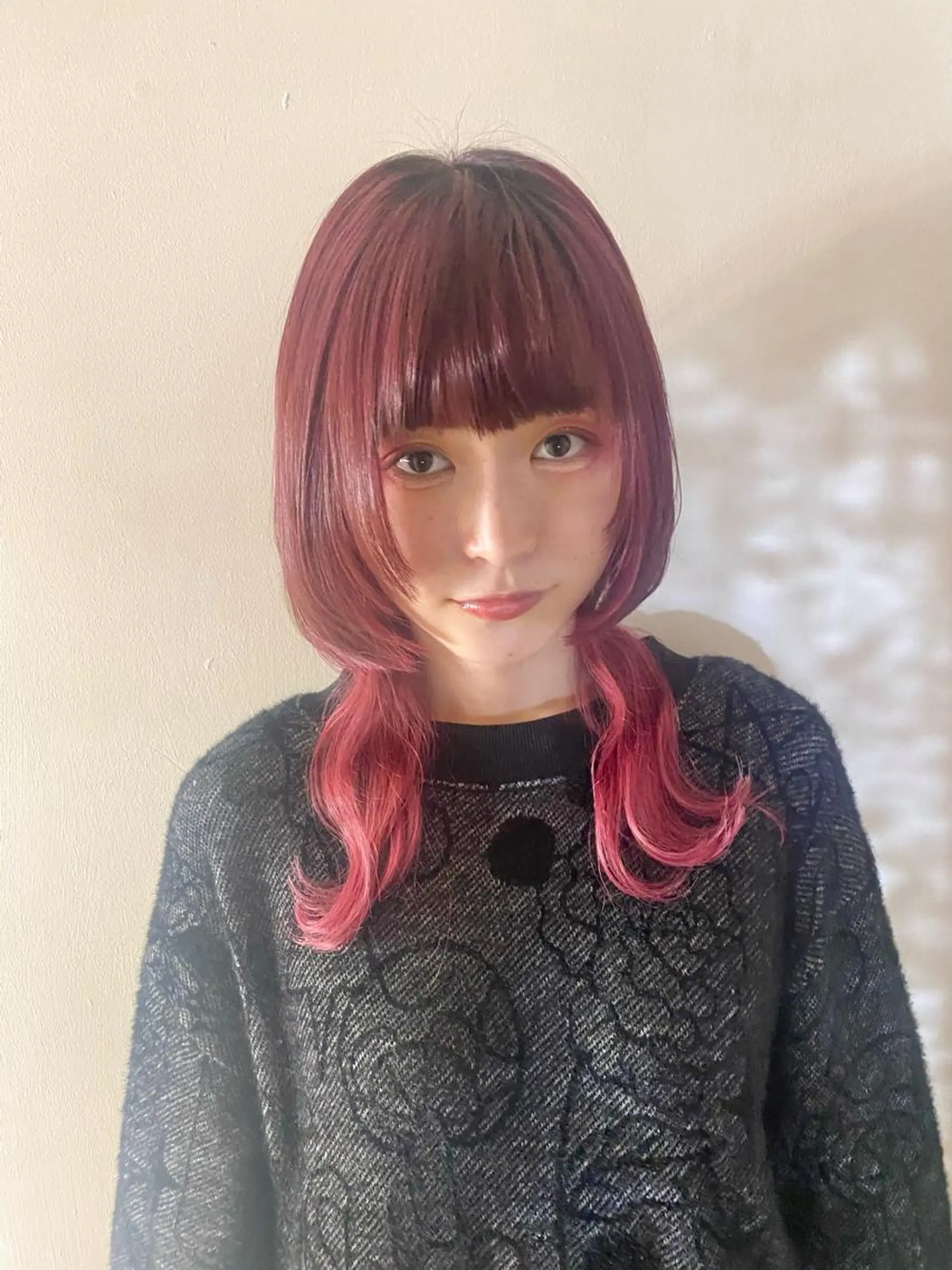 ロング カラー 千 田のヘアスタイル