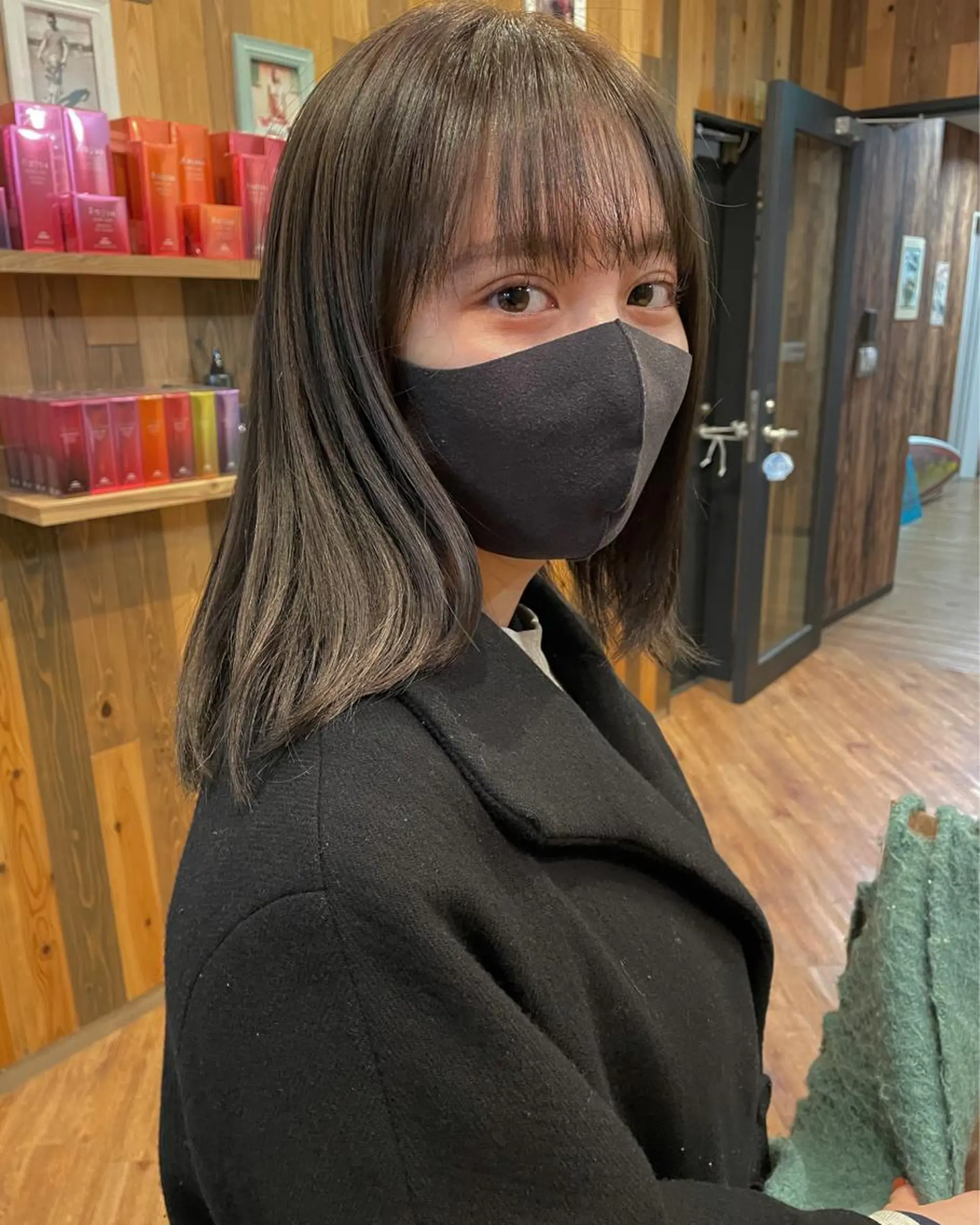 ミディアム 田中 碧のヘアスタイル