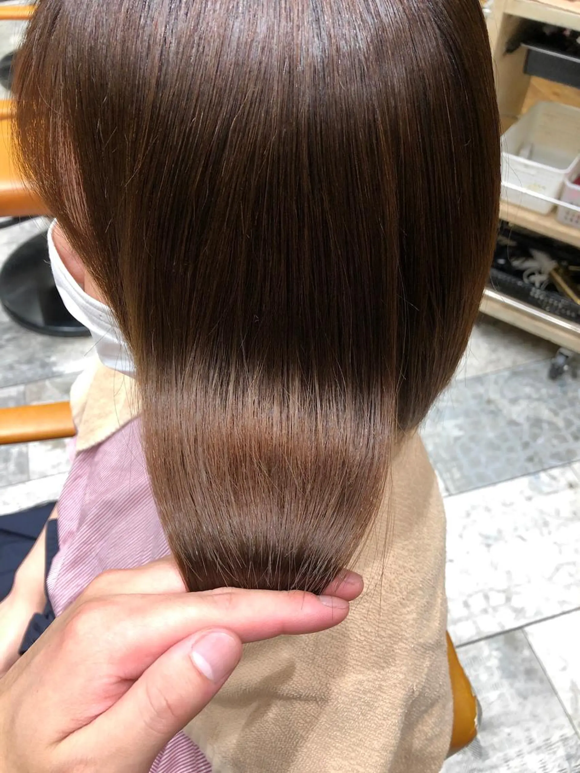 ショート カラー パーマ バレイヤージュ ブリーチ ケアブリーチ ダブルカラー ハイライトカラー カット ヘアカラー 縮毛矯正 トリートメント 新宿✨顔周りカット 韓国ヘア/坂本亜裟海のヘアスタイル