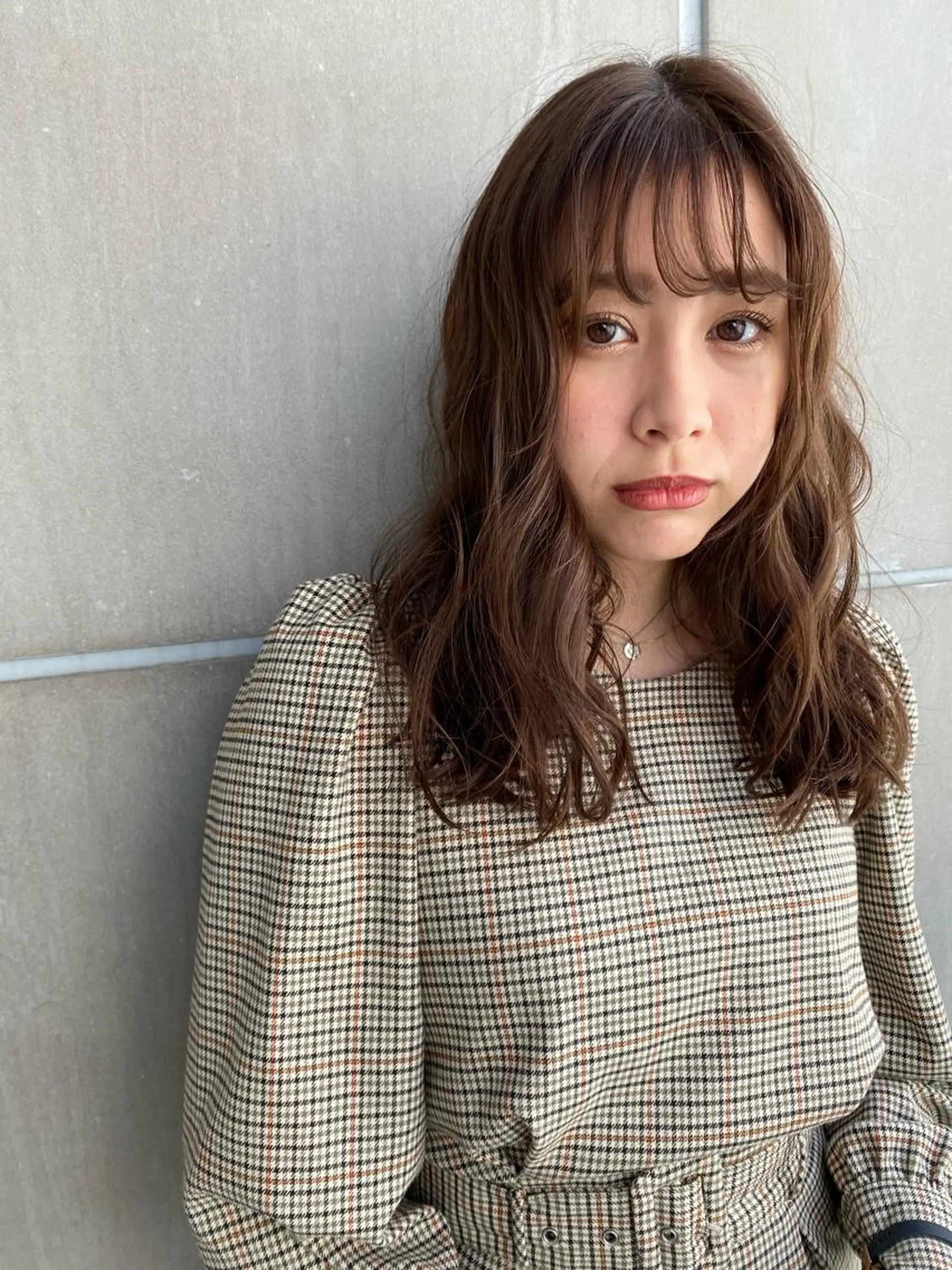 セミロング カット ヘアカラー トリートメント たなか ちあきのヘアスタイル