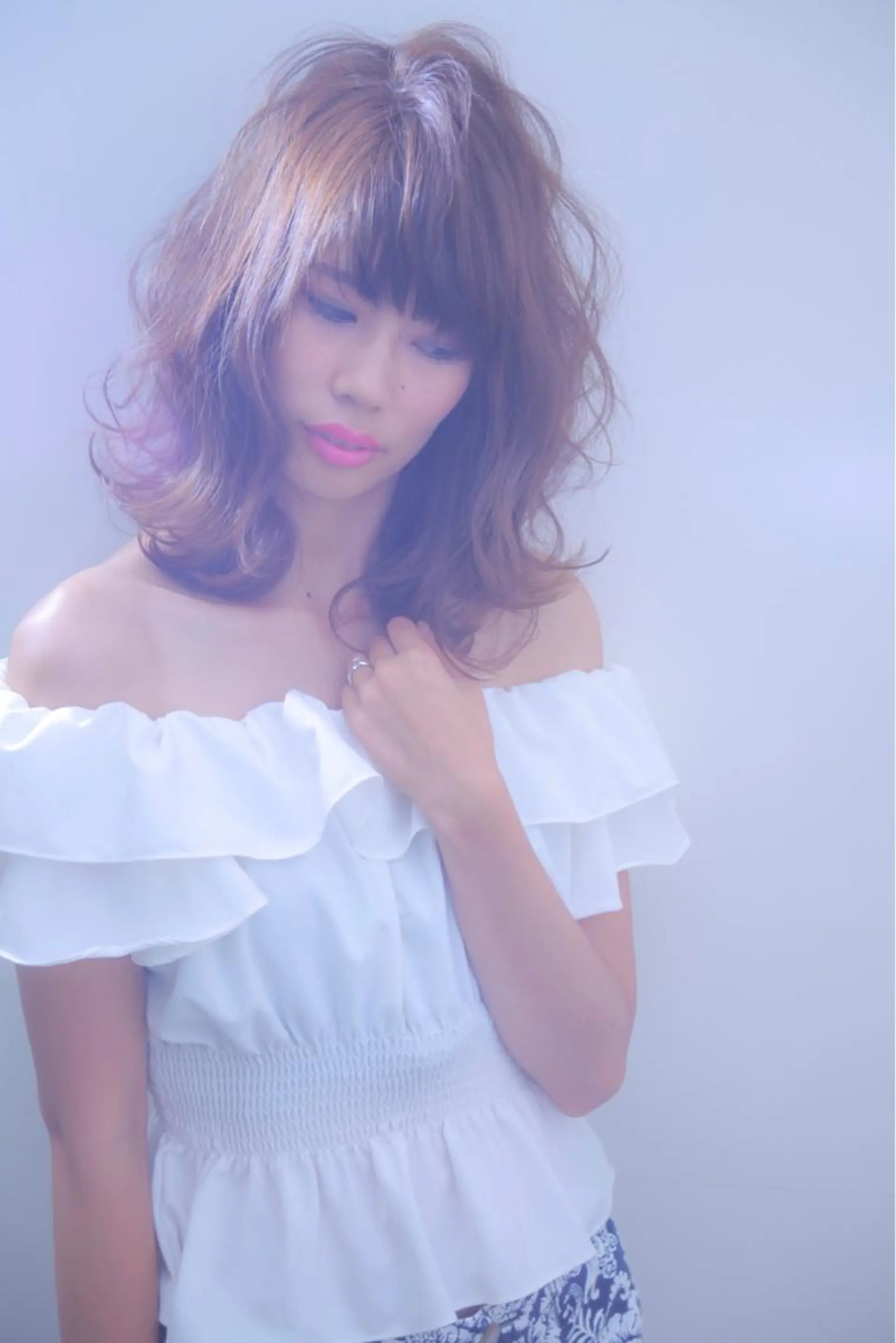 ミディアム 伊藤 裕貴のヘアスタイル