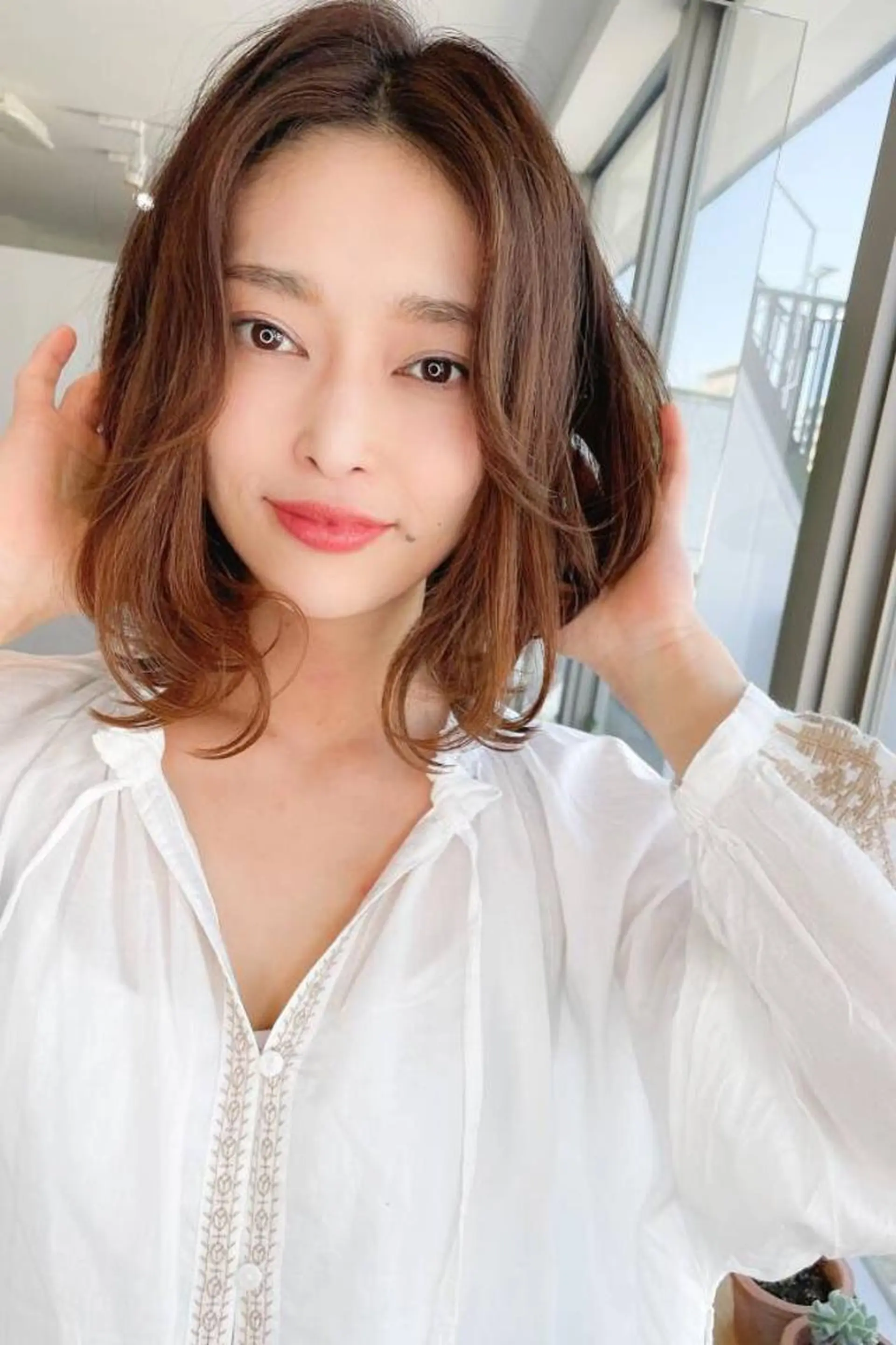 ミディアム カラー パーマ Avalon所属・Hiroshi ヒロシのヘアスタイル