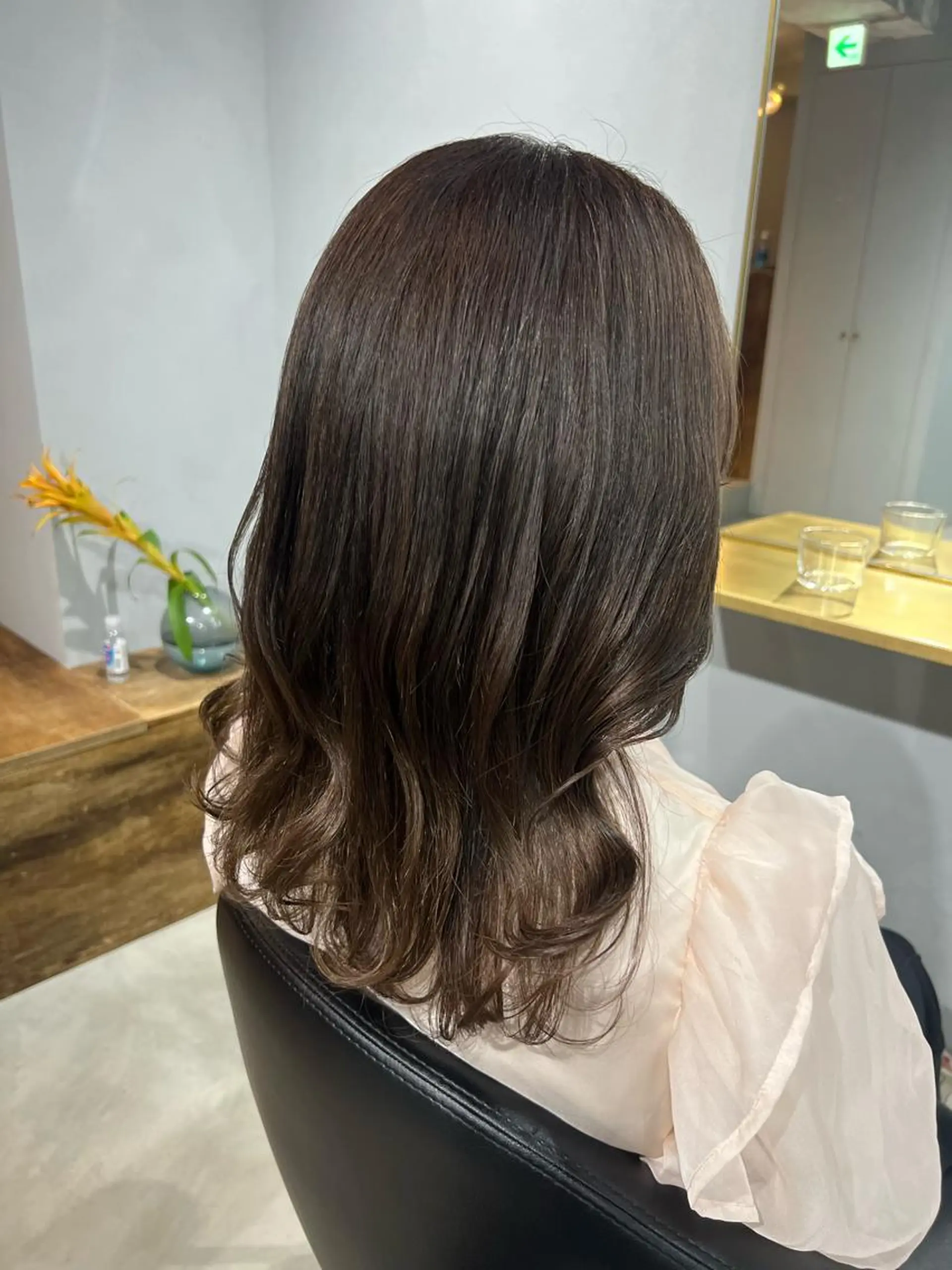 ミディアム カラー akane/ボブ /オリーブ/ブラウンのヘアスタイル