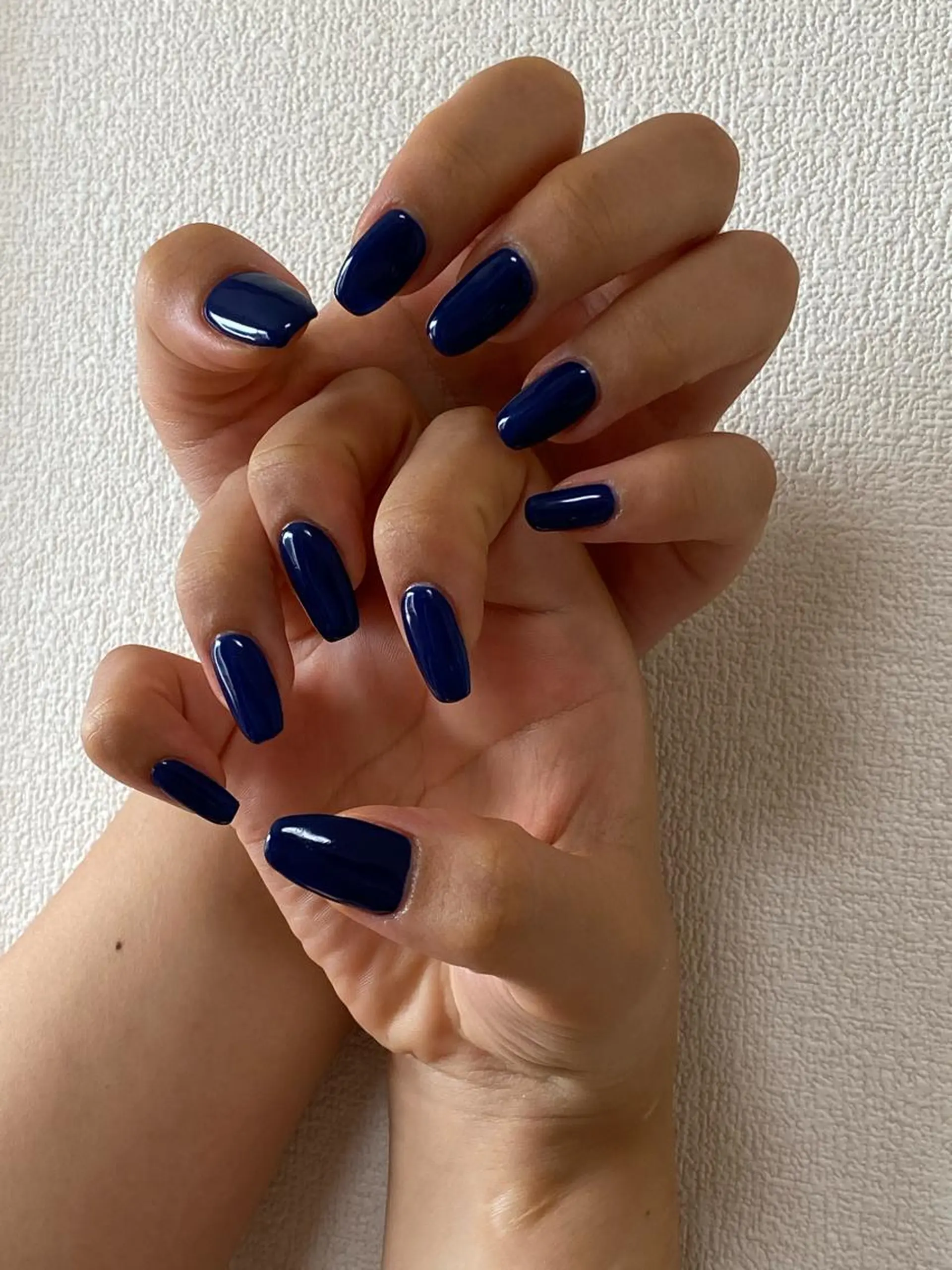 ネイル ネイビー ハンドネイル 自宅サロン FeelFreeのネイルデザイン