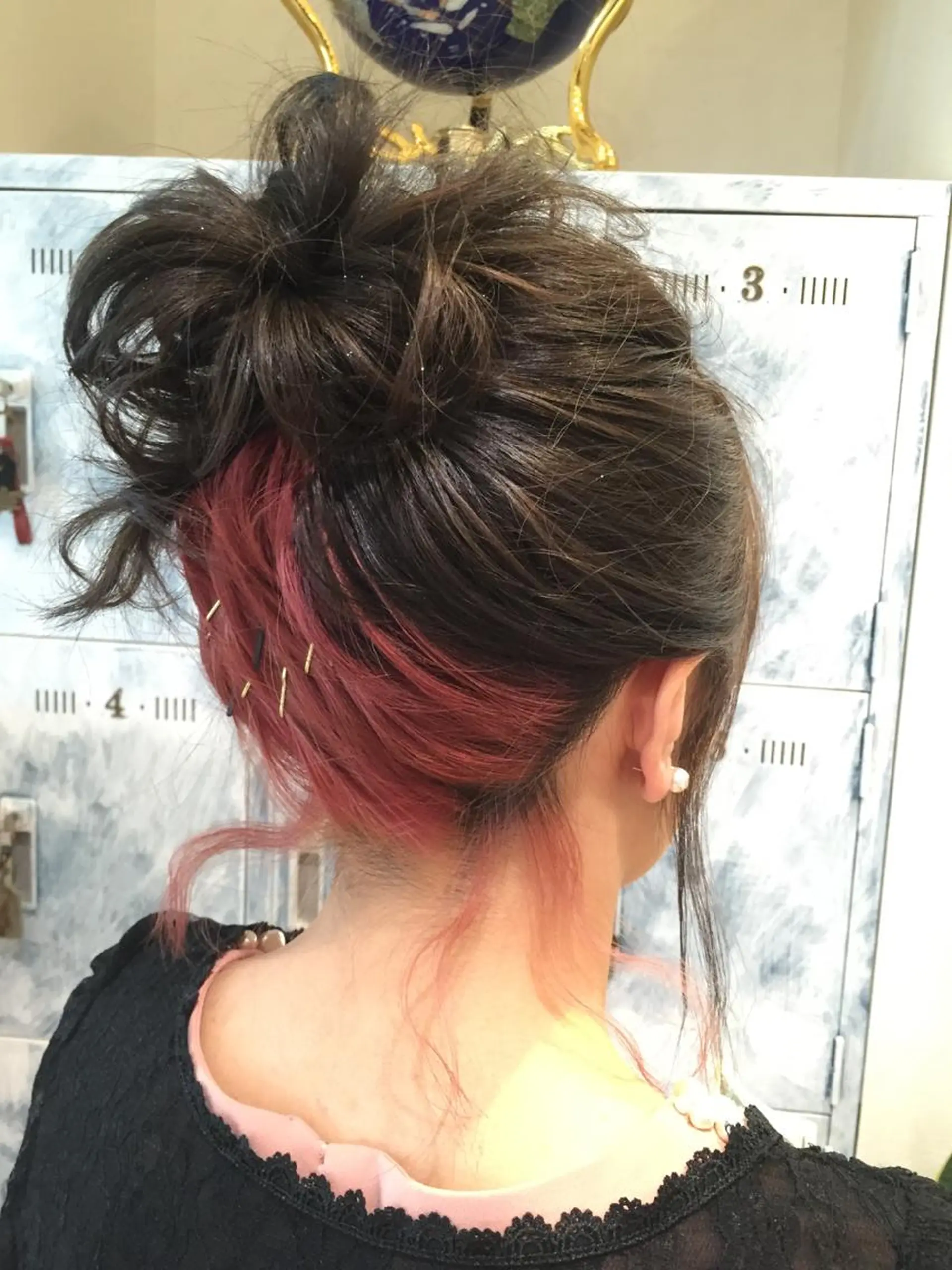 ミディアム カラー パーマ 松本 明日可のヘアスタイル