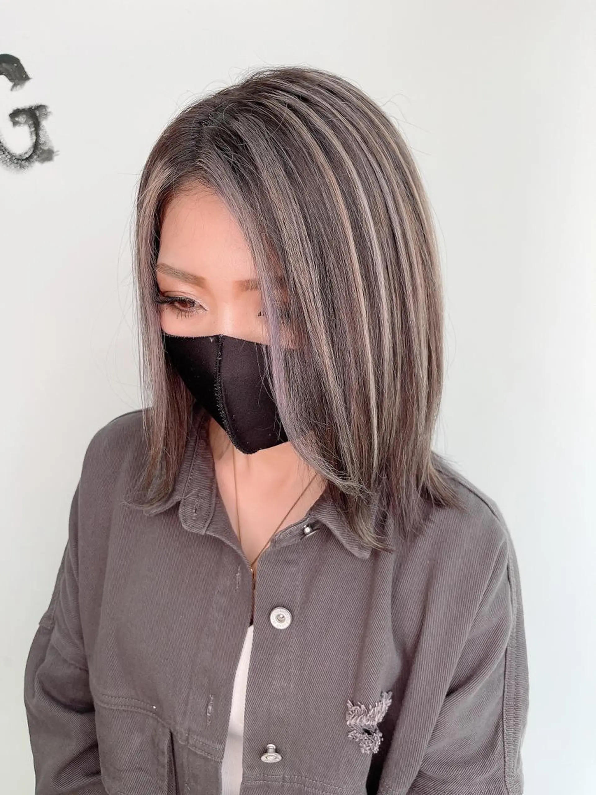 ミディアム カラー ハイライトカラー ハイライト Luana 矢場町のヘアスタイル