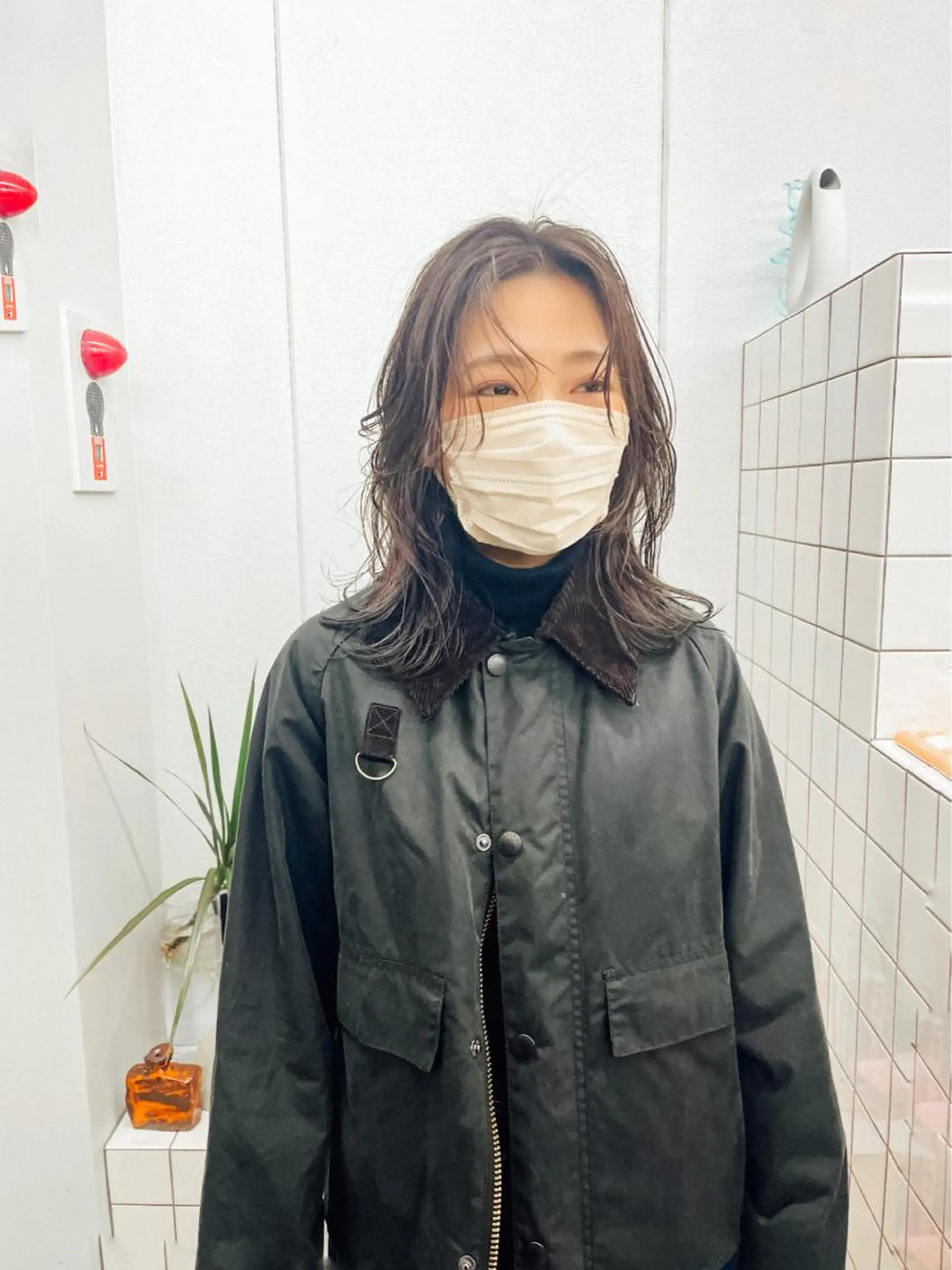 ミディアム カラー カット ヘアカラー 関 京磨のヘアスタイル