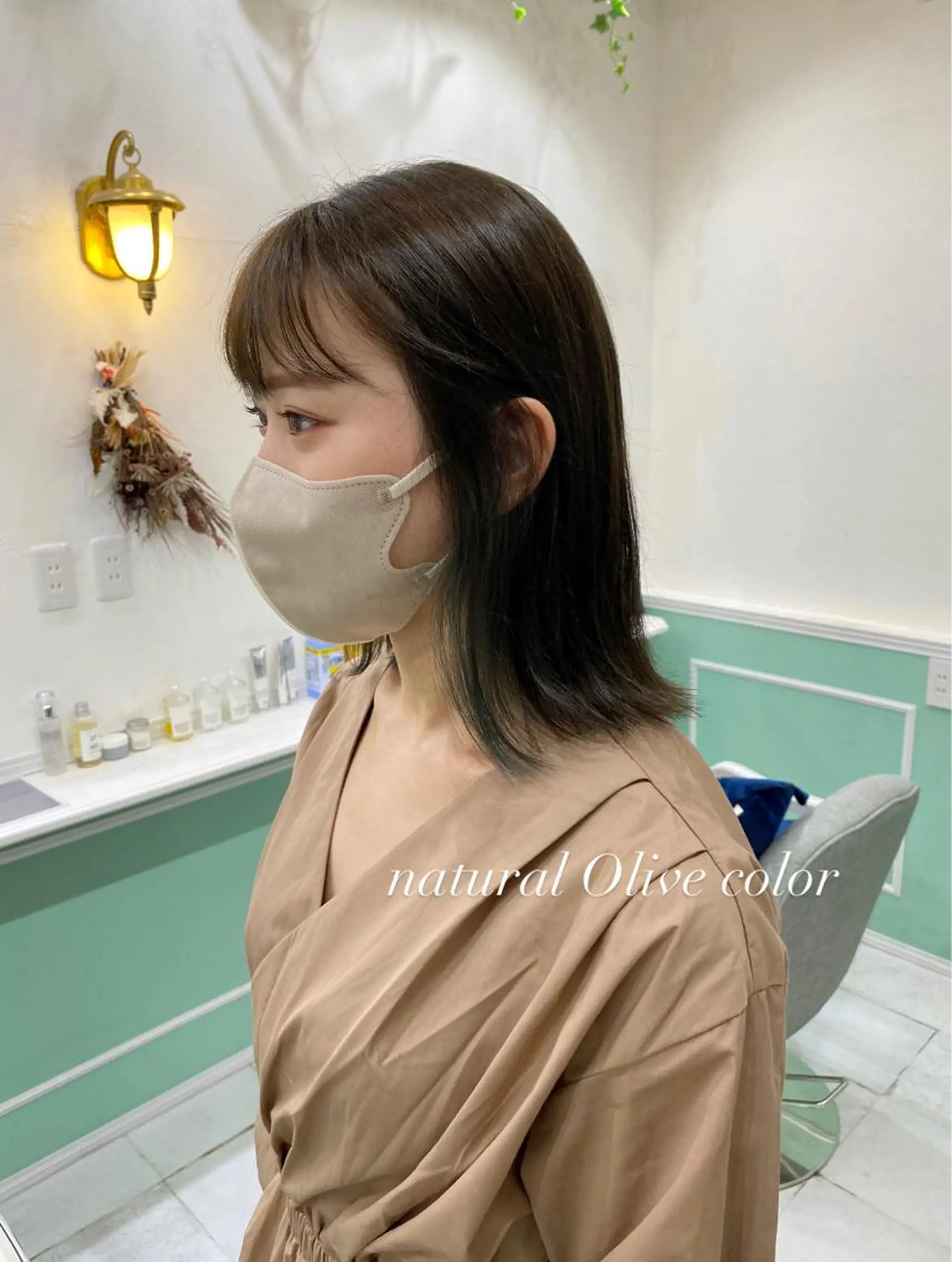 ミディアム カラー flen所属・𖤣𖥧𖥣𖥧田中 姫乃𖤣𖥧𖥣𖡡のヘアスタイル