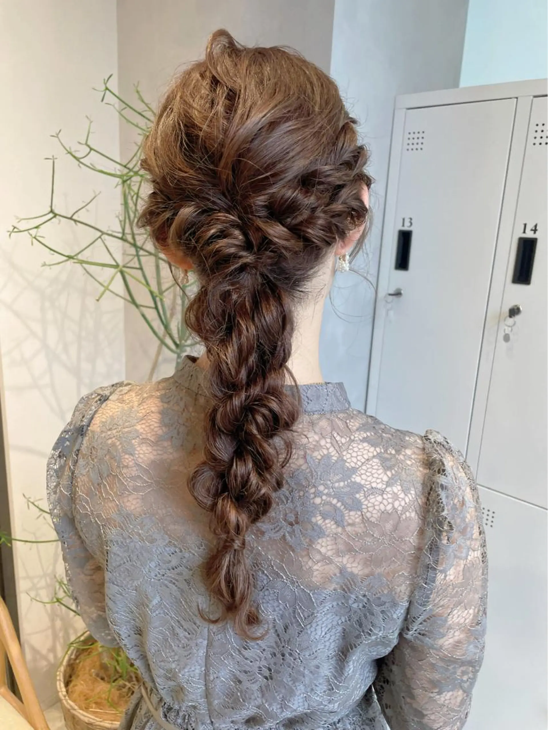 セミロング ヘアアレンジ 透明感カラー✨艶髪 制作🌱山根あゆみのヘアスタイル