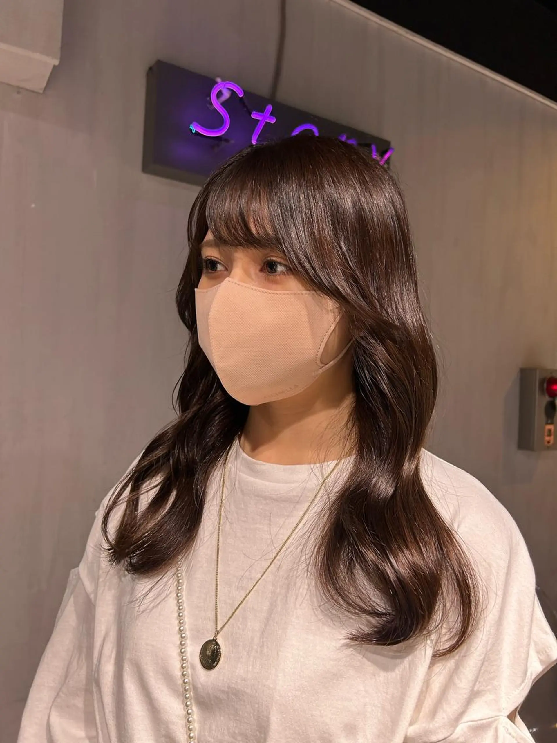 ロング カラー アッシュ ベージュカラー 黒髪 ブリーチ ブラウンカラー MEI🎀垢抜けカラ ー🎀韓国styleのヘアスタイル