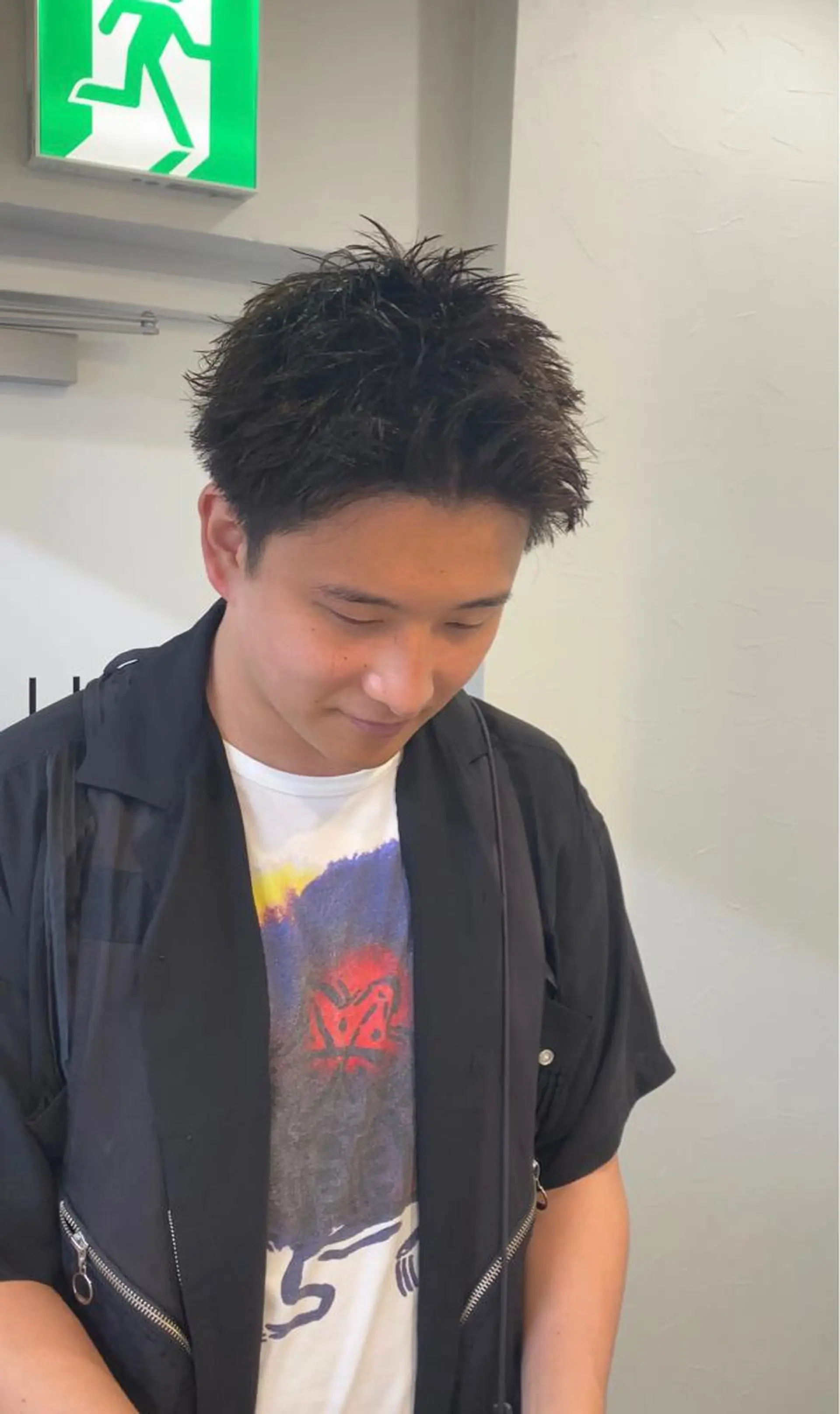 ショート メンズ メンズブリーチ メンズハイトーン メンズウルフカット 似合わせカット ウルフカット sunc所属・梅田l大人韓国ヘア レイヤー×艶カラーのヘアスタイル