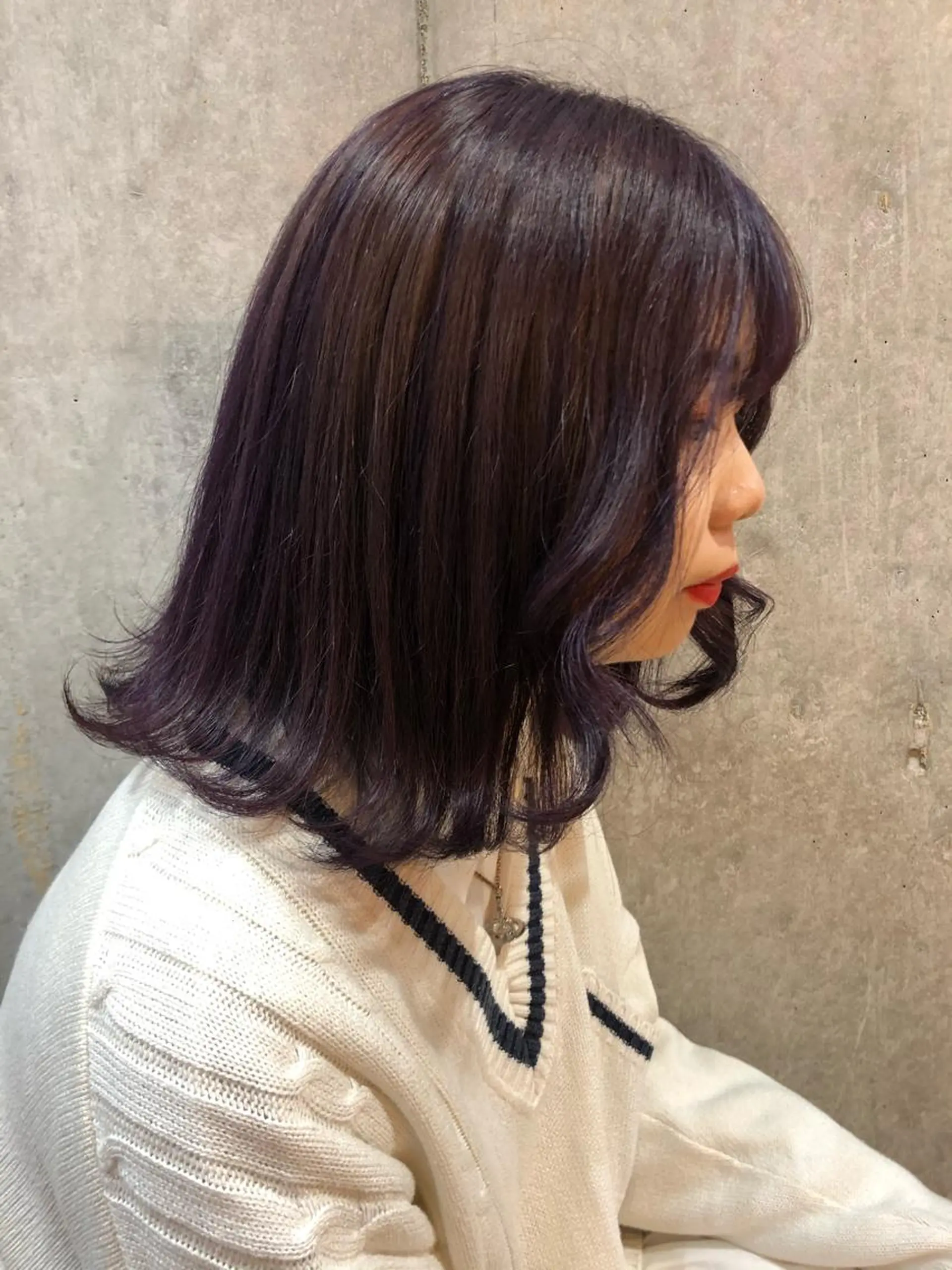 ミディアム カラー 横浜美容室／暖色系 michika🌹のヘアスタイル