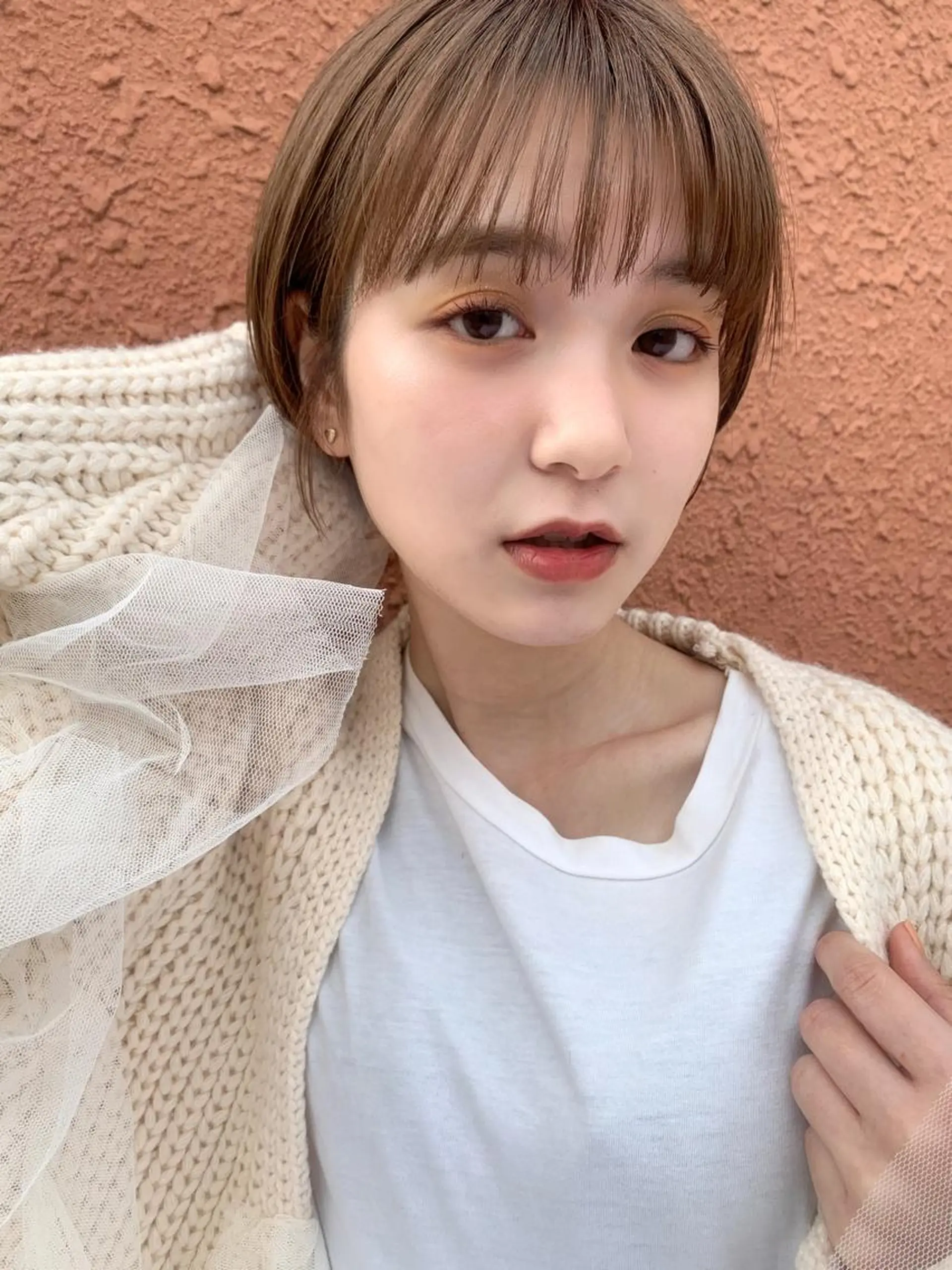 ショート カラー 縮毛矯正/ショート/ レイヤー/畑中正敏のヘアスタイル