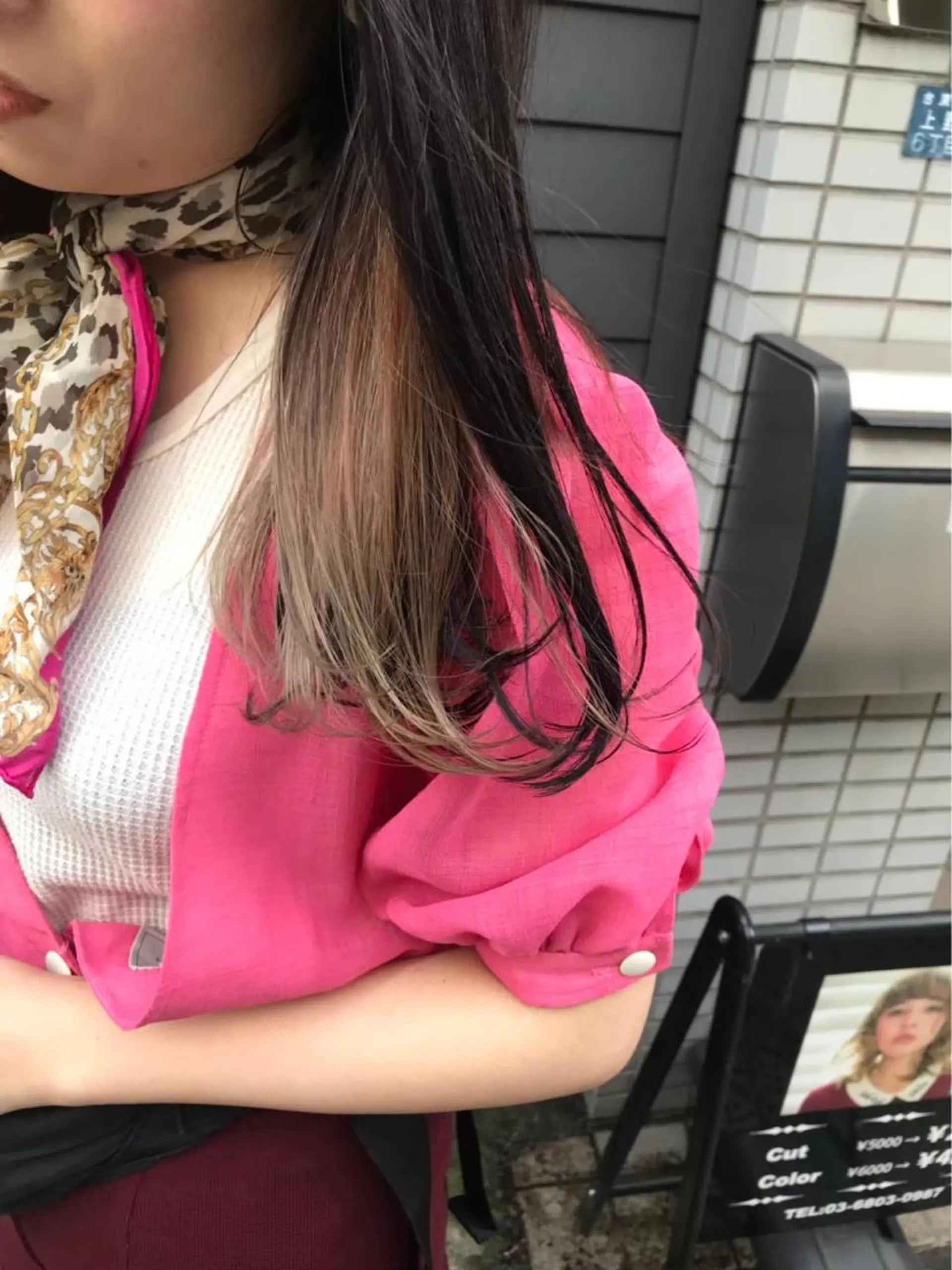 セミロング カラー ヘアアレンジ トリートメント 🦋韓国ヘア 坂本 菜摘🦋のヘアスタイル