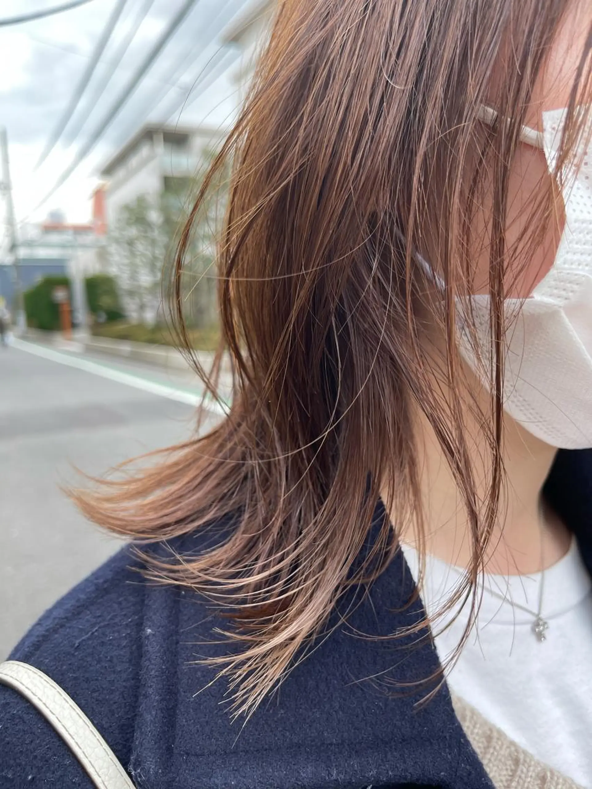ミディアム カット ヘアカラー トリートメント イメチェンカット✂️ 錦糸町佐藤店長のヘアスタイル