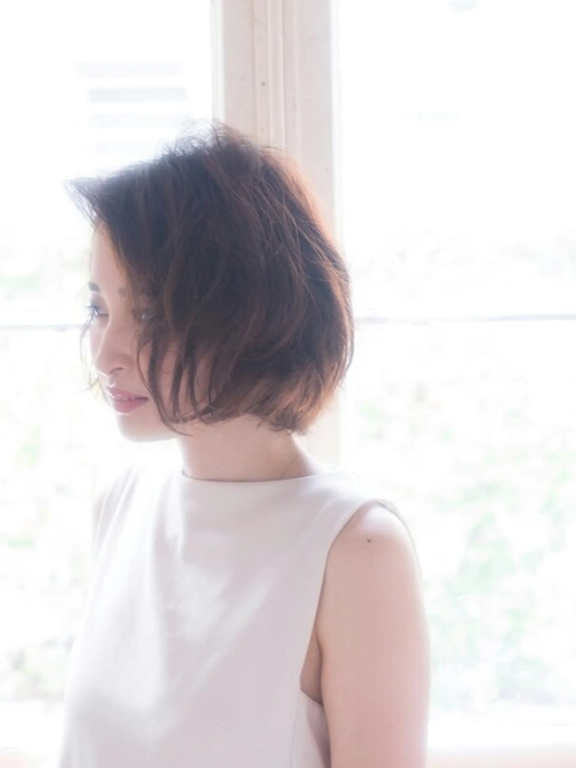 ショート パーマ カラー カット ヘアカラー トリートメント こせき えみのヘアスタイル