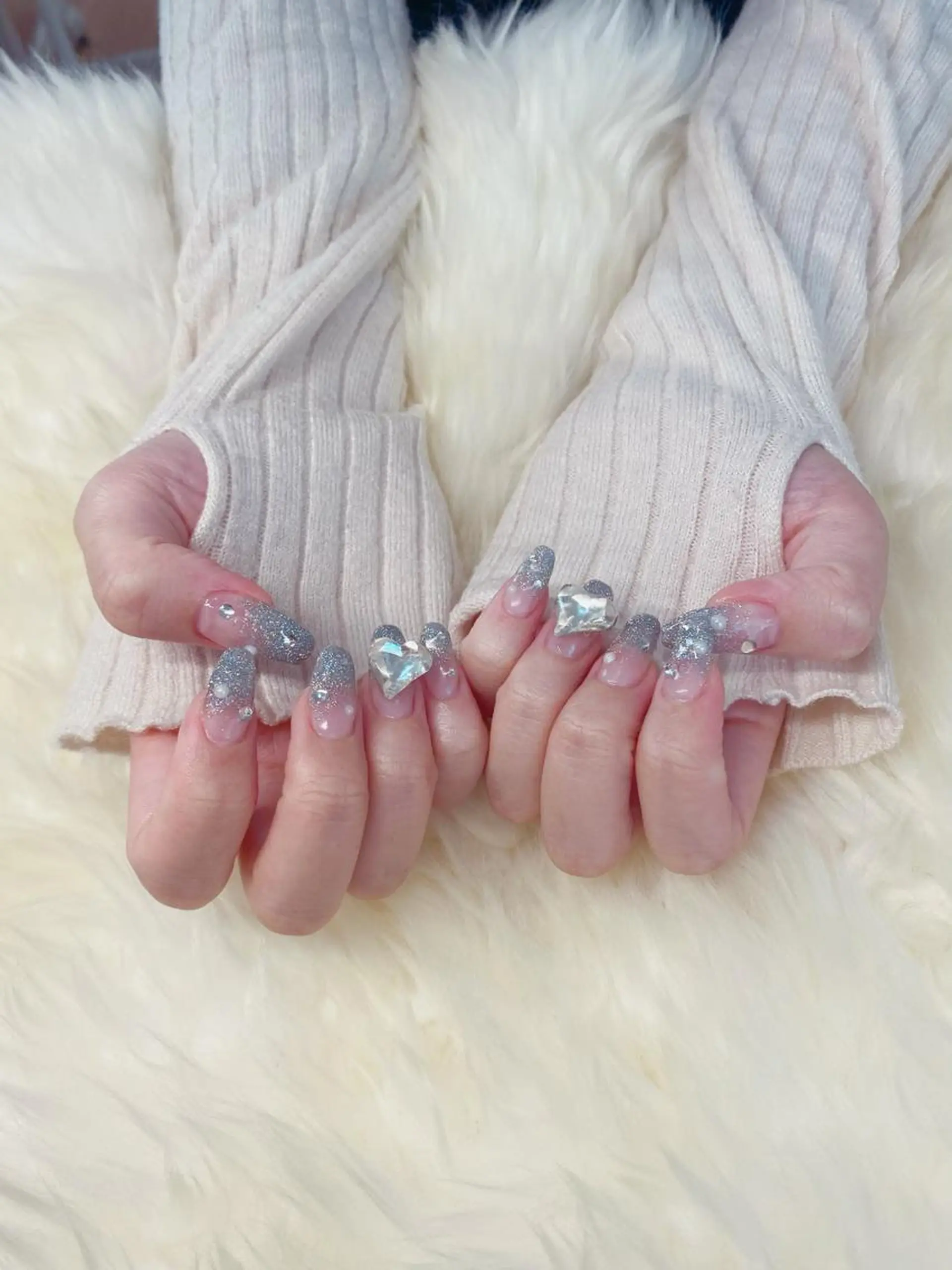 ロング ハンドネイル ハンドケア 💜MIYA nail川崎店のネイルデザイン