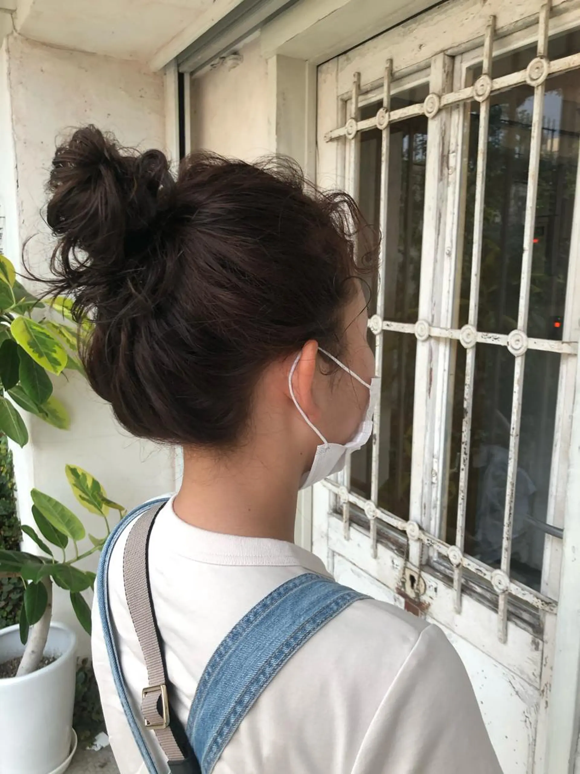 ミディアム カラー ヘアアレンジ 泊 紗羅のヘアスタイル