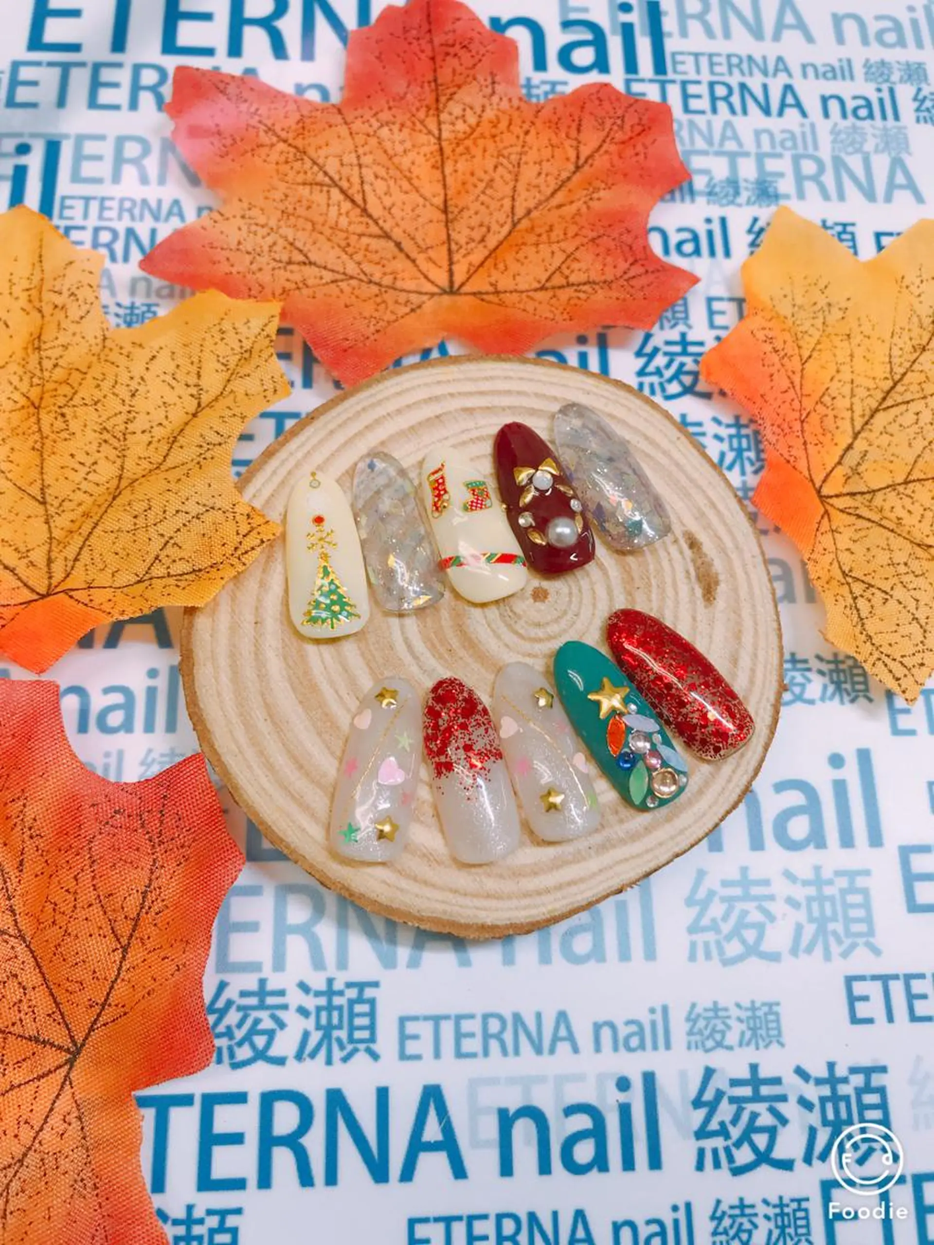 ネイル 冬ネイル クリスマス プライベートサロン eternanailのネイルデザイン