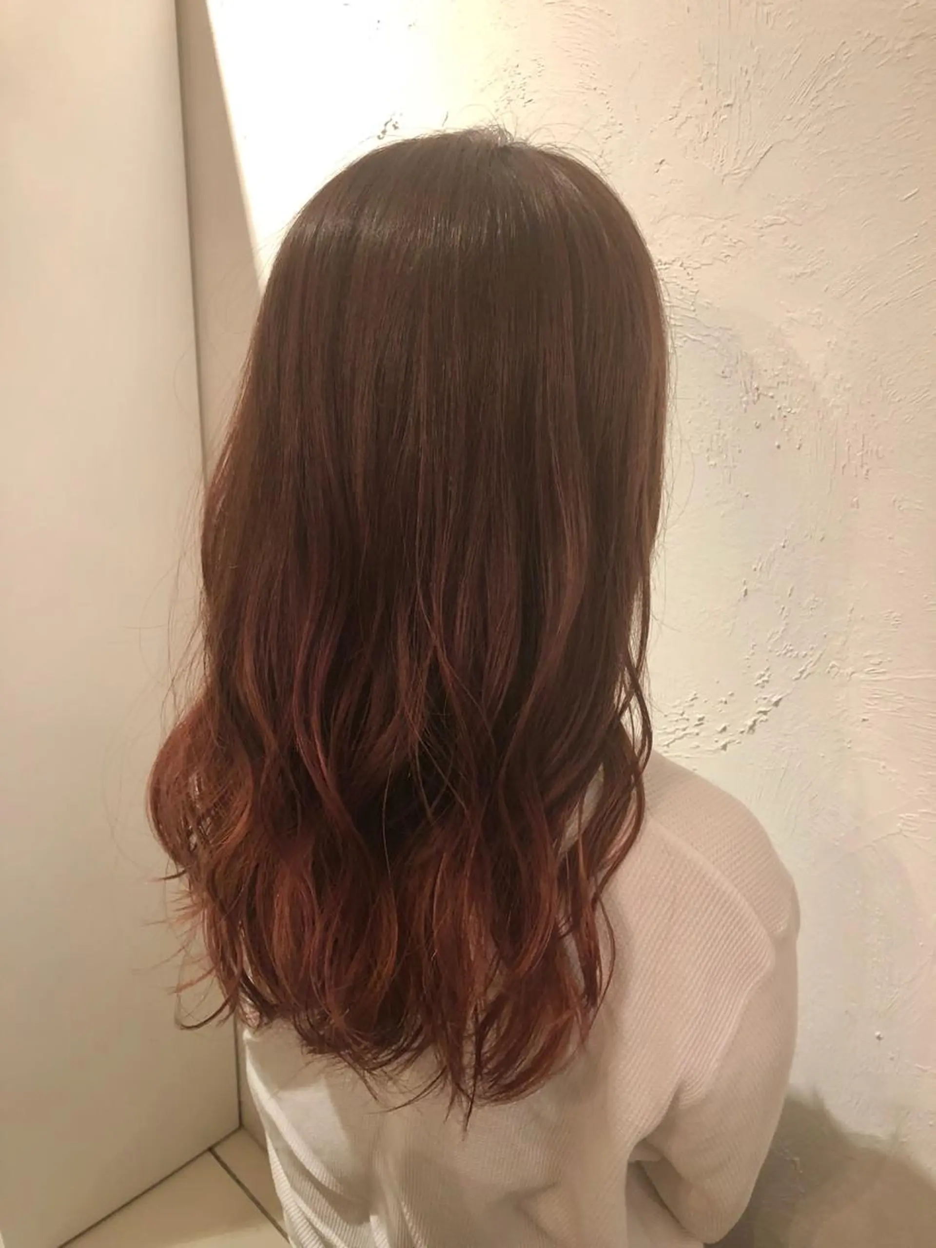 ロング カラー ブリーチ グラデーションカラー オレンジ ピンクカラー ⚡️メンズ/波巻き/ 片岡篤宣/水戸⚡️のヘアスタイル
