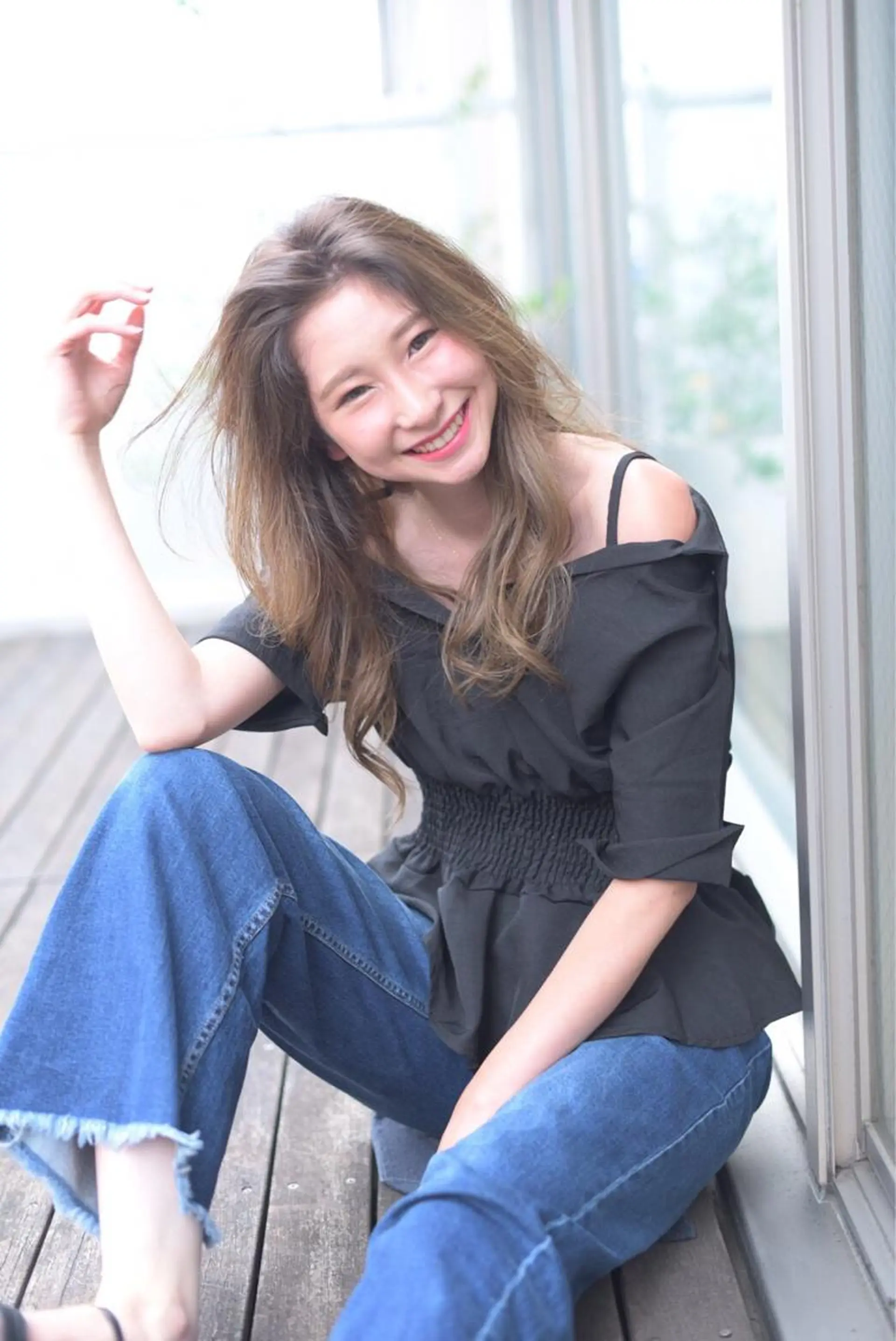 ロング 縮毛矯正専門家 大桃史朗のヘアスタイル