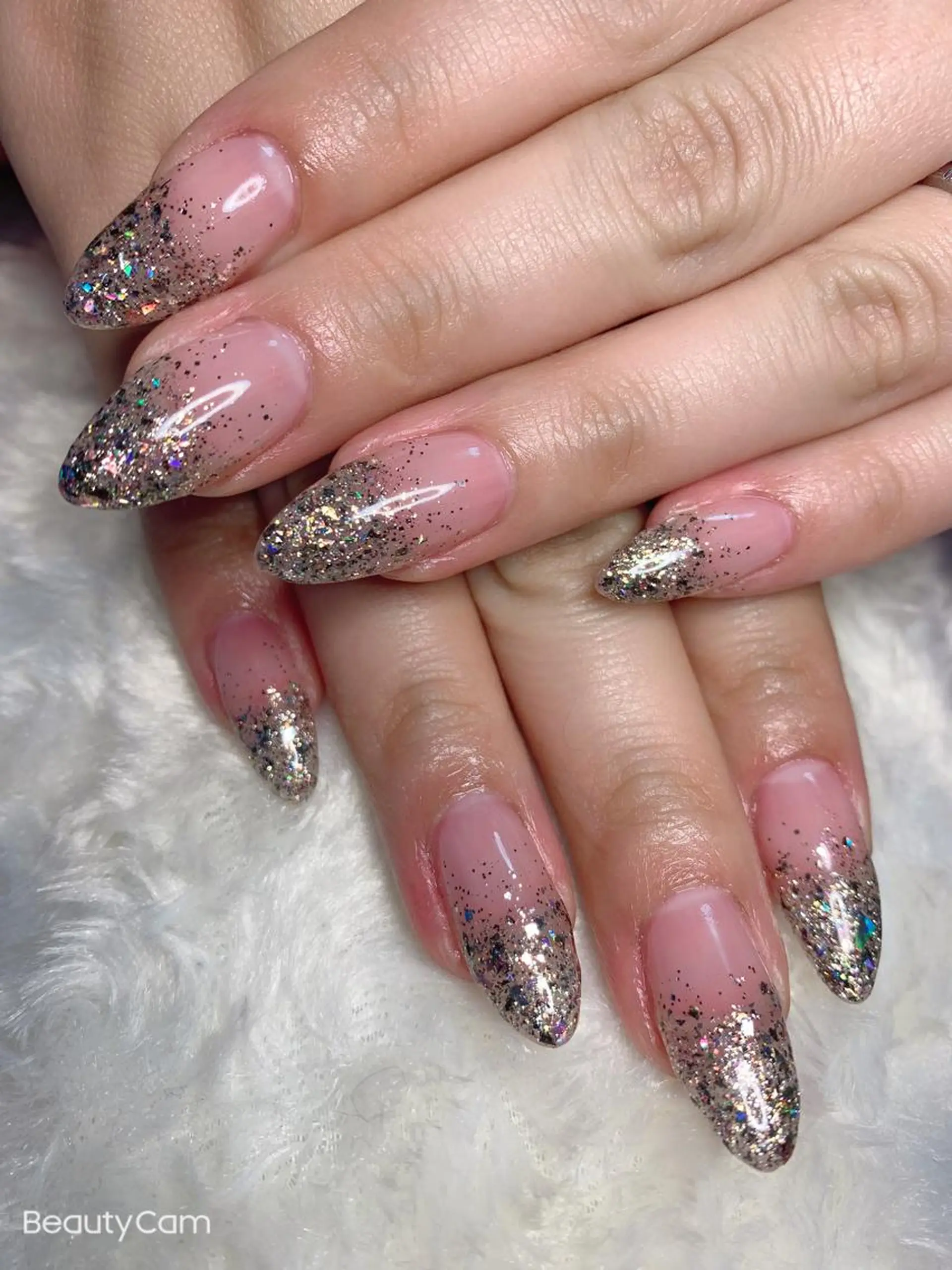 ネイル グラデーション ラメ(グリッター) ラメグラデーション ハンドネイル Nailist. Nのネイルデザイン