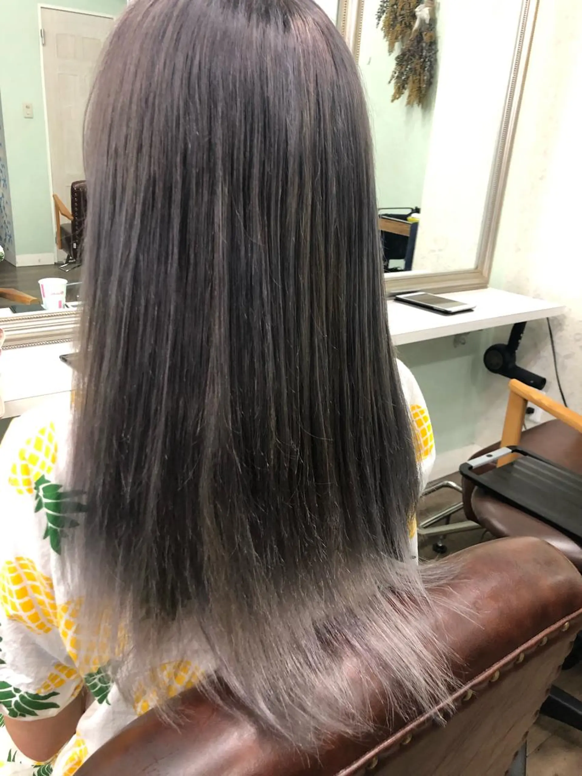 カラー 🌟髪質改善ケアカラ ー美髪縮毛矯正y🌟のヘアスタイル