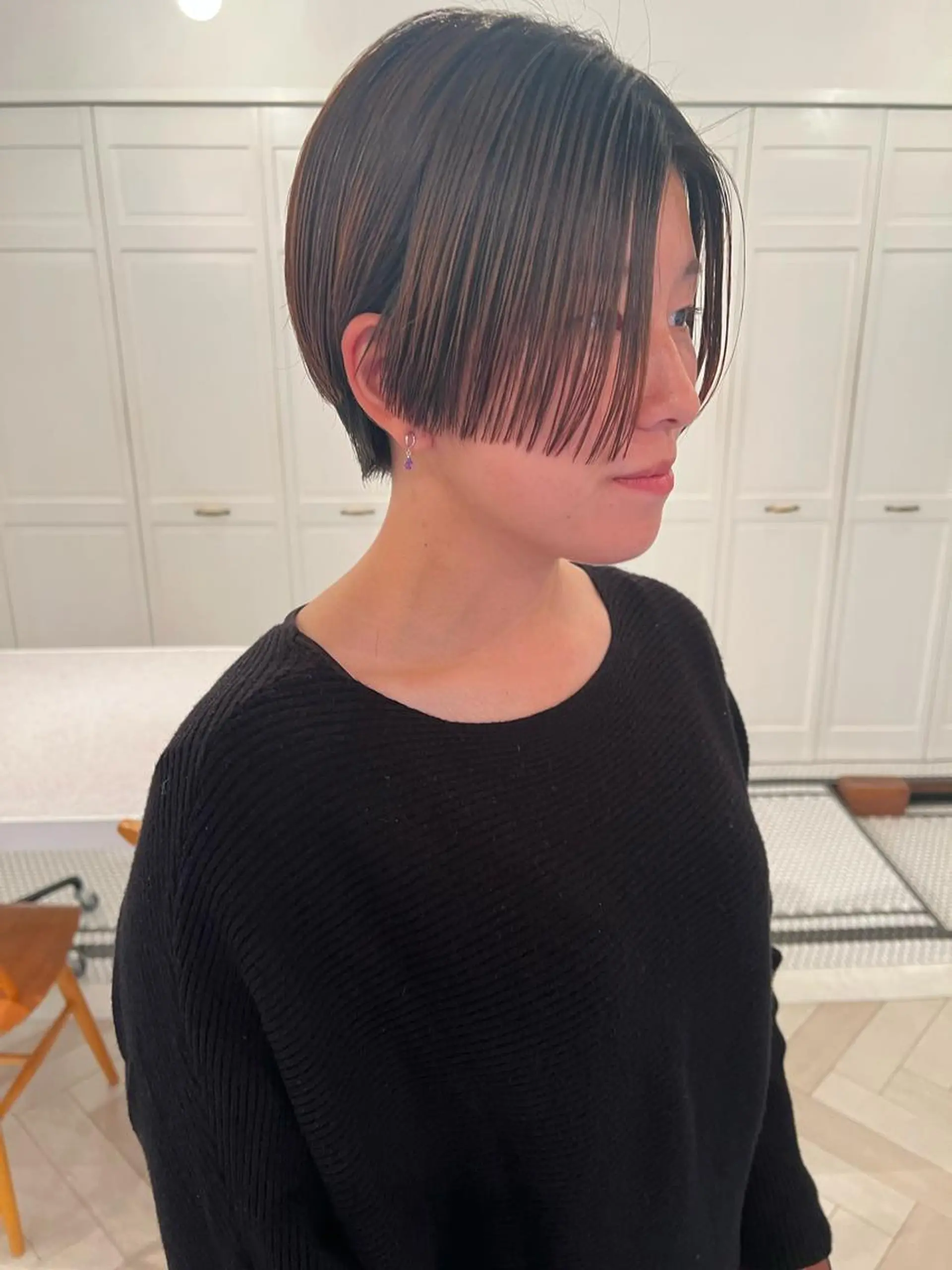 ショート ブリーチカラー🎀 韓国風/寺門美優のヘアスタイル