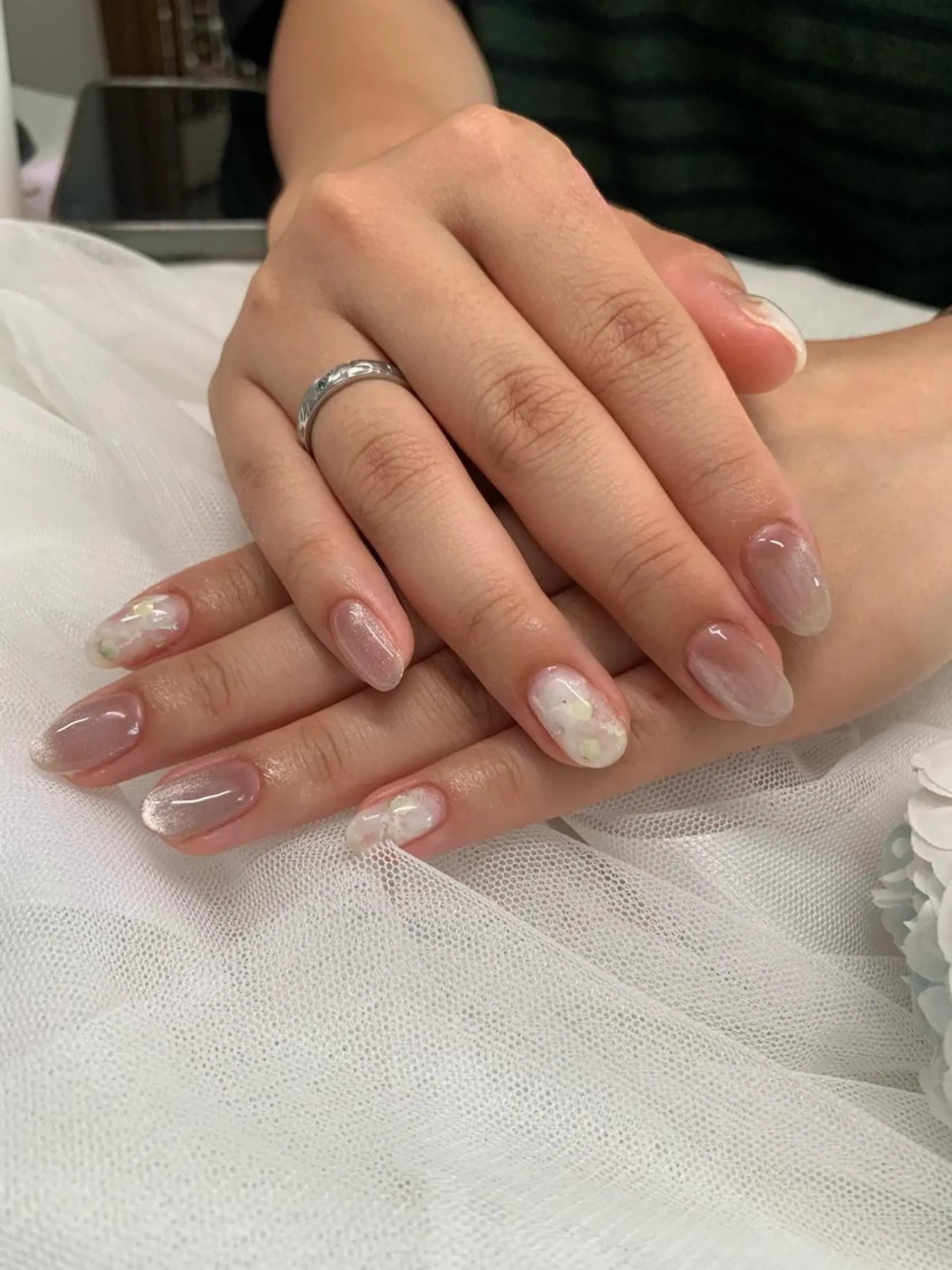 ネイル ジェルネイル ハート マグネットネイル ニュアンスネイル スカルプネイル ハンドネイル ハンドケア Kira Nailのネイルデザイン