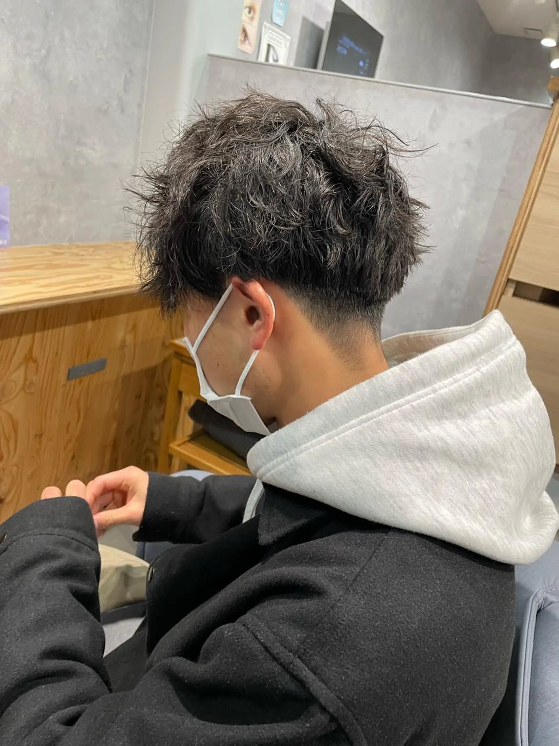 ショート パーマ メンズ 黒岩 梨沙のヘアスタイル