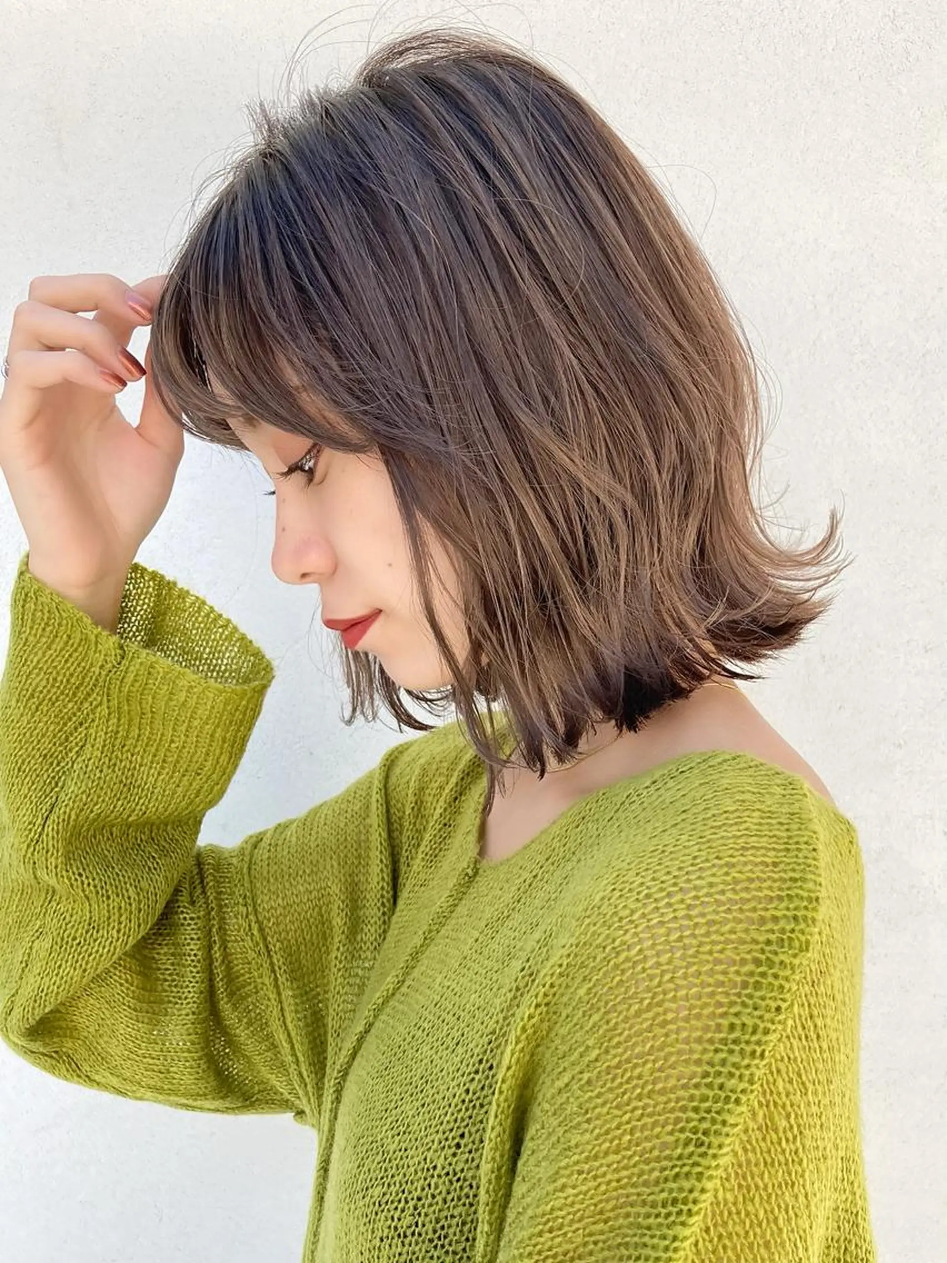 ショート カラー ボブ 外ハネヘア Loom .by Sea  ルームバイシー所属・レイヤー/前髪/ 韓国/CHIHIROのヘアスタイル