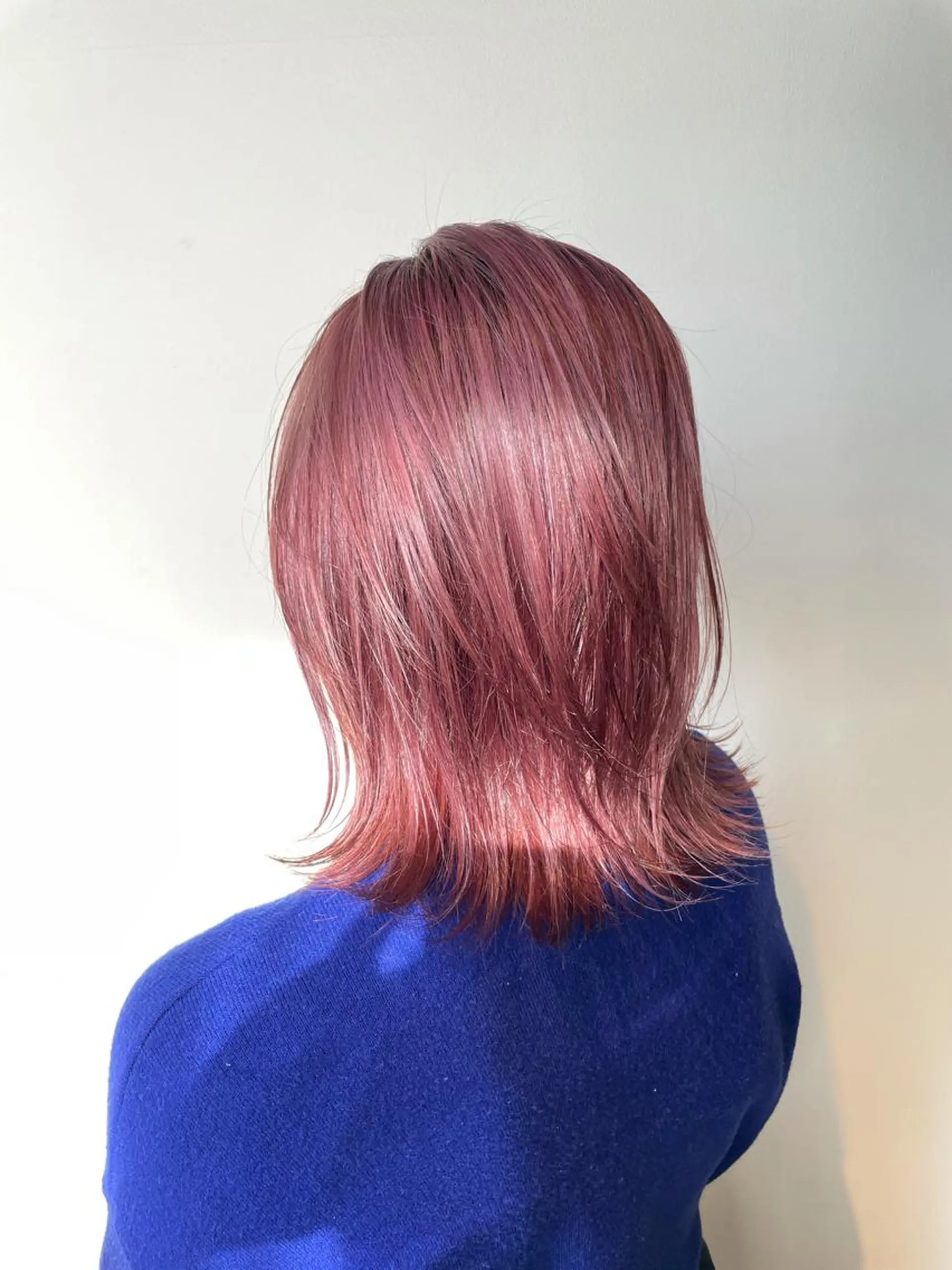 ミディアム カラー ピンクカラー ヘアカラー ヘアセット レイヤー/艶カラー 🫧守利のヘアスタイル