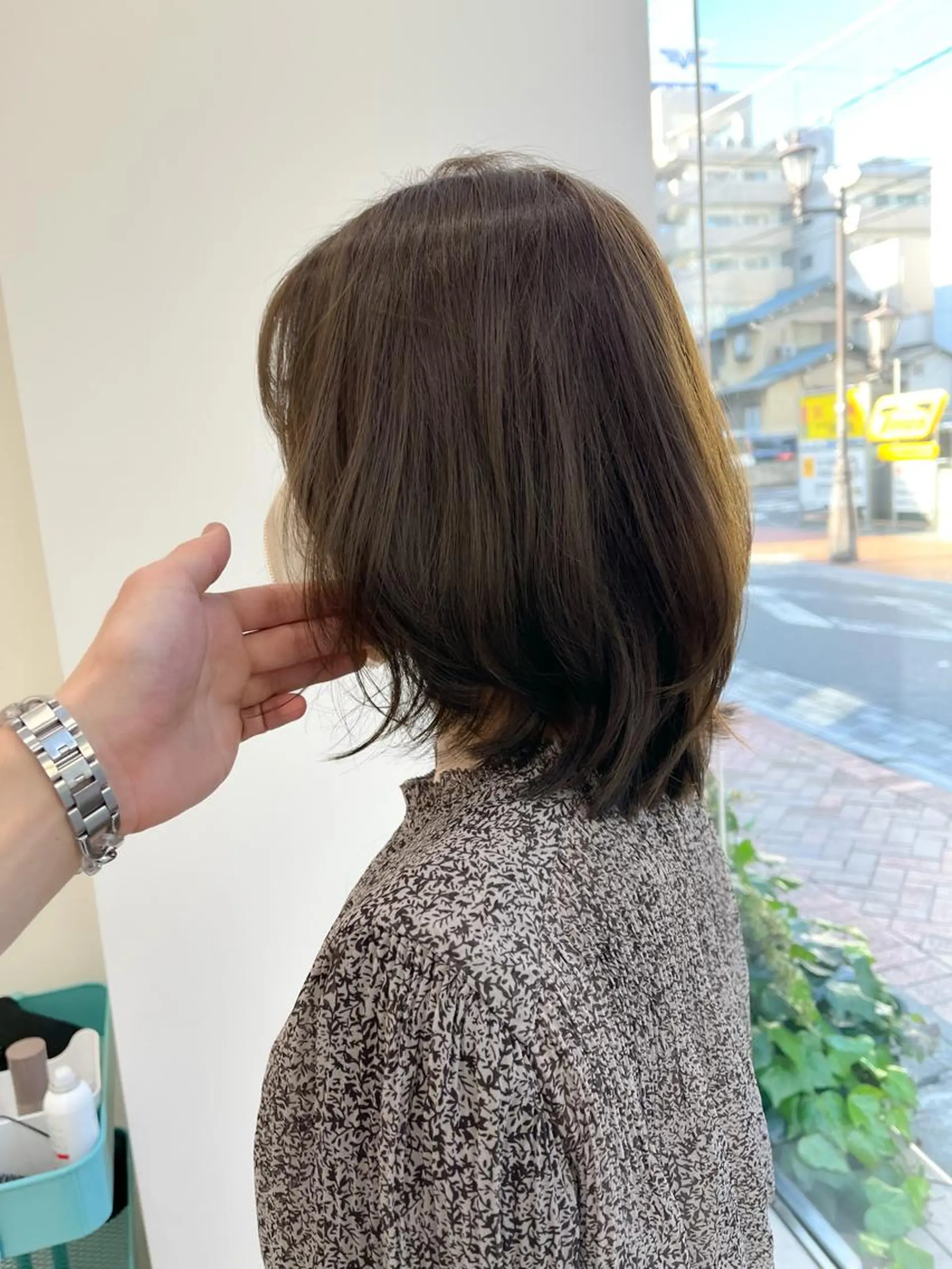 ミディアム カラー 透明感カラー グレージュ カット ヘアカラー トリートメント ミタニ/髪質改善 /レイヤーカットのヘアスタイル