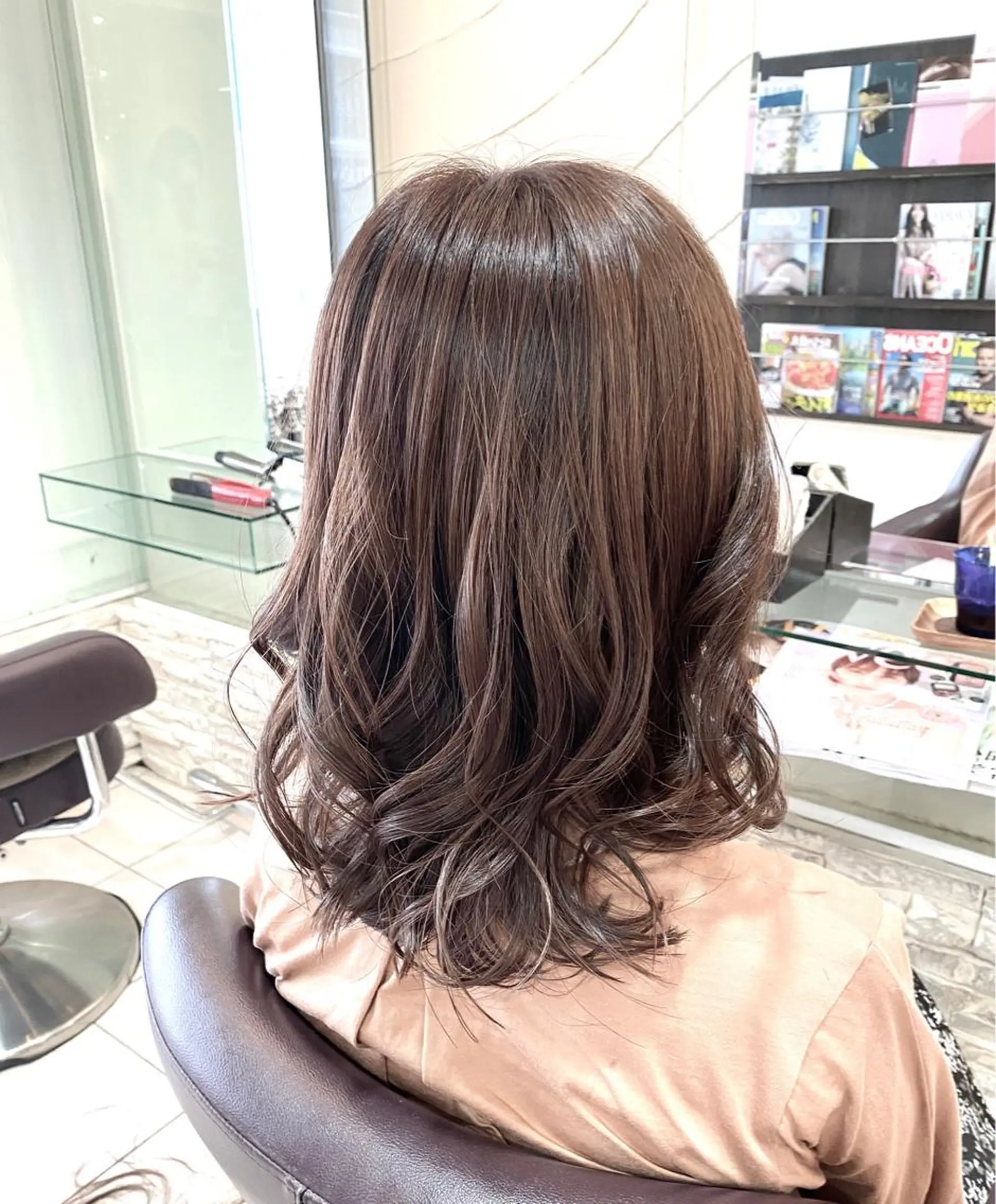 セミロング セミロングパーマ NOON    hair make+happy time所属・🌟NOON🌟 野崎謙吾のヘアスタイル