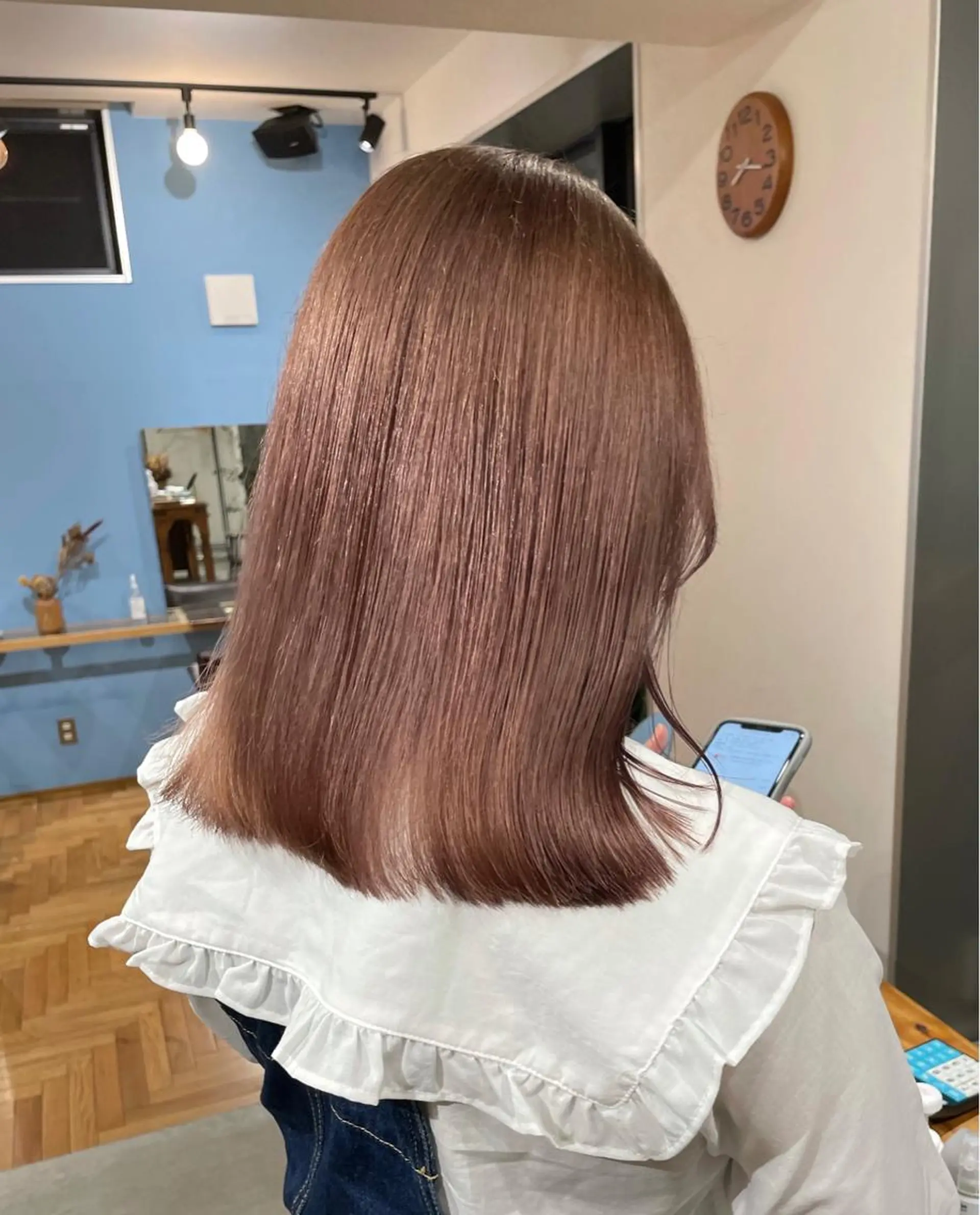 ミディアム カラー パーマ ヘアアレンジ ネイル マツエク・マツパ Miku /ブリーチ/ボブのヘアスタイル