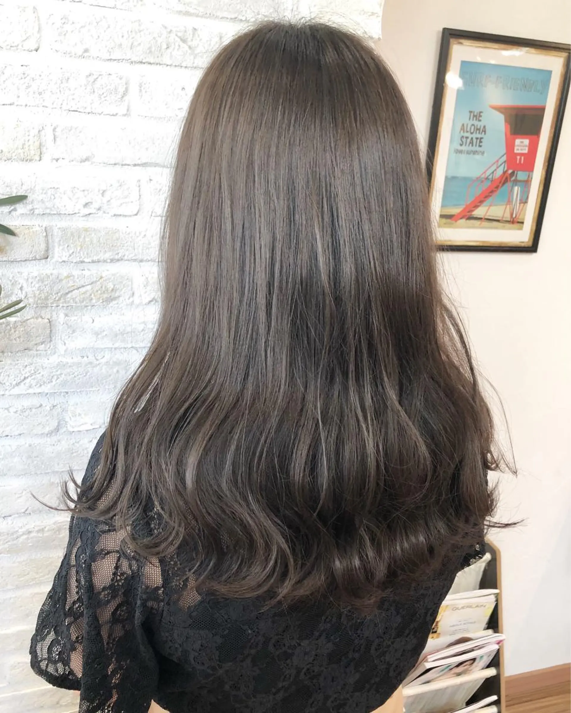 ミディアム カラー ヘアアレンジ グレージュ カット トリートメント 遠藤 拓馬のヘアスタイル