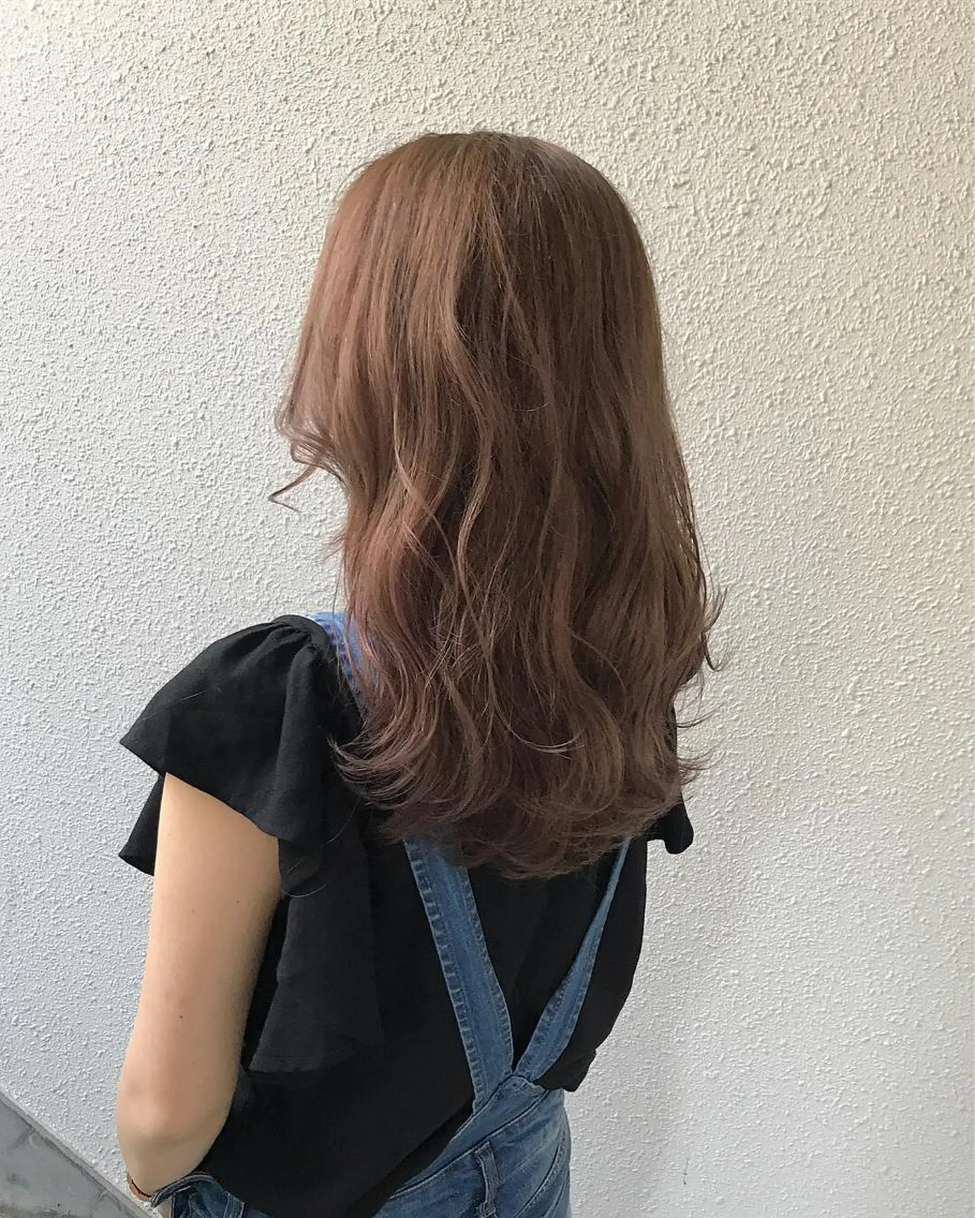 セミロング カラー ブリーチ グレージュ インナーカラー/天神 ブリーチ/吉田のヘアスタイル