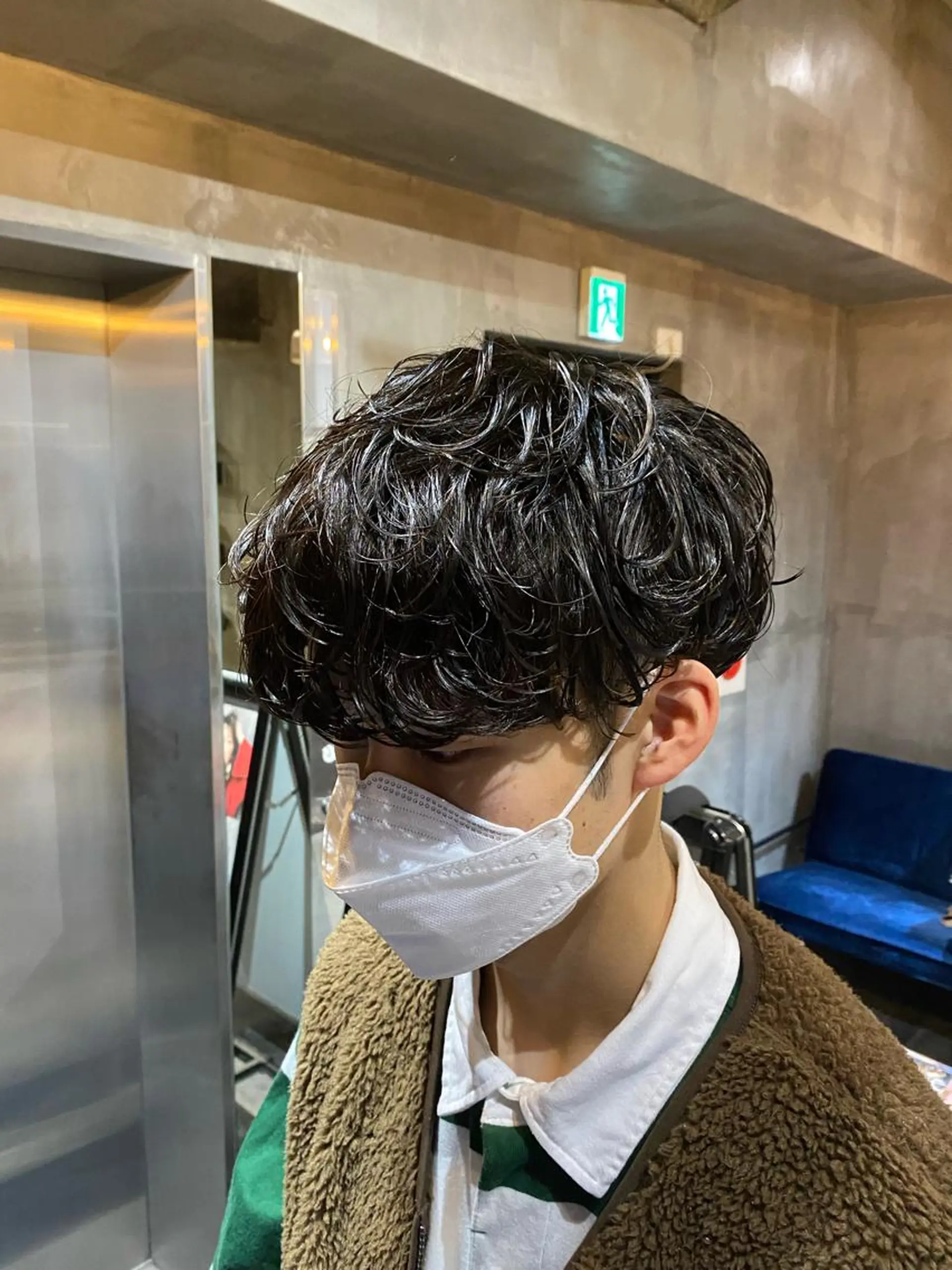 ショート パーマ メンズ カット パーマ Agu hair lore沼館店所属・八戸パーマ/メンズパ ーマ/シンゴ。のヘアスタイル