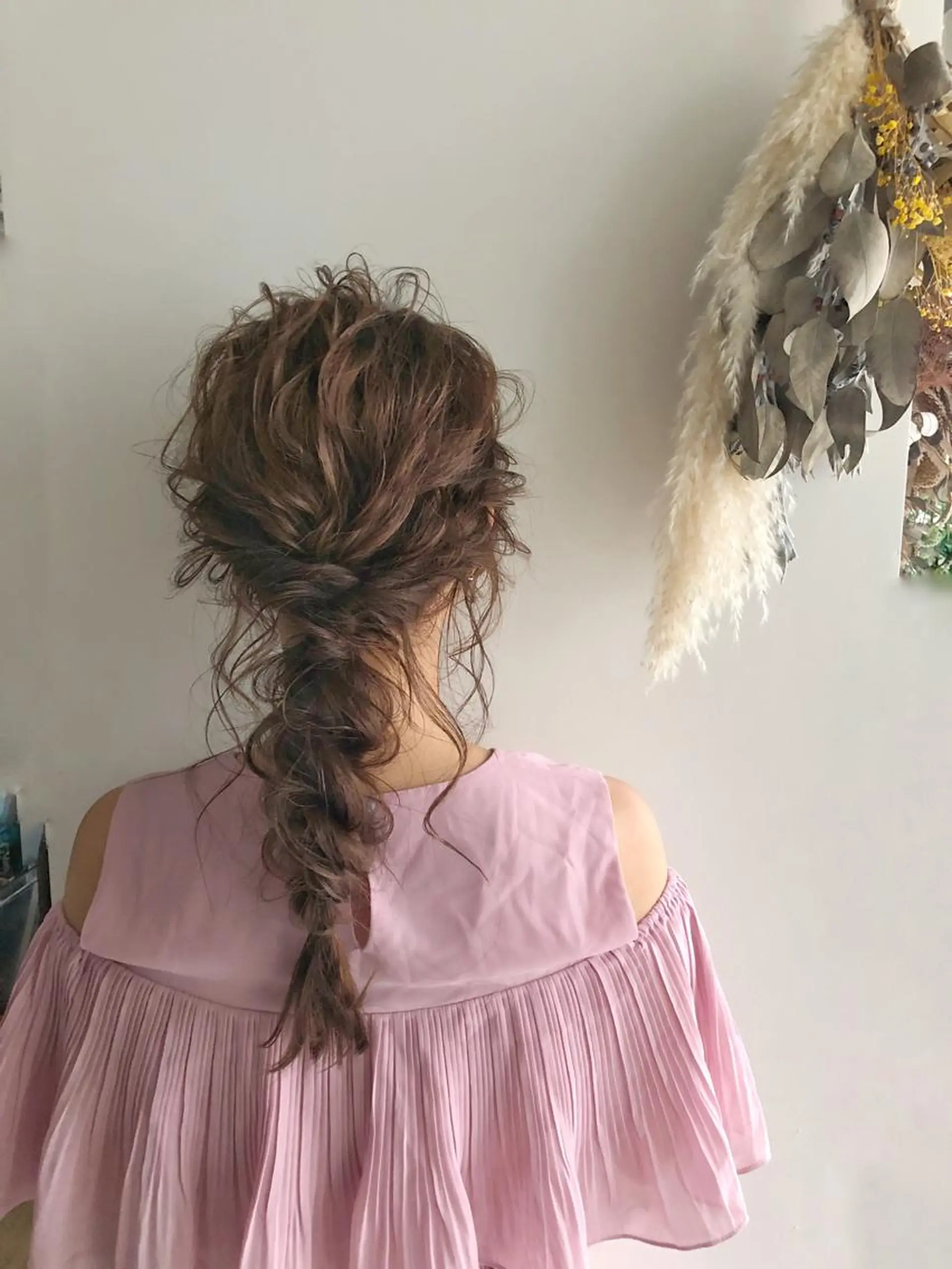 セミロング カラー パーマ ヘアアレンジ 【骨格診断カット】 .のヘアスタイル