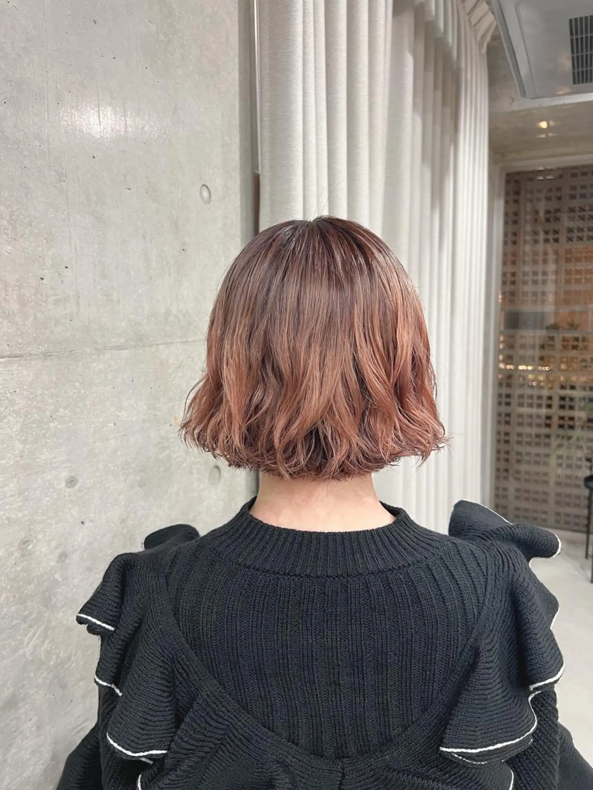 ショート パーマ ボブパーマコテ巻き風 パーマNo1深江秀平のヘアスタイル