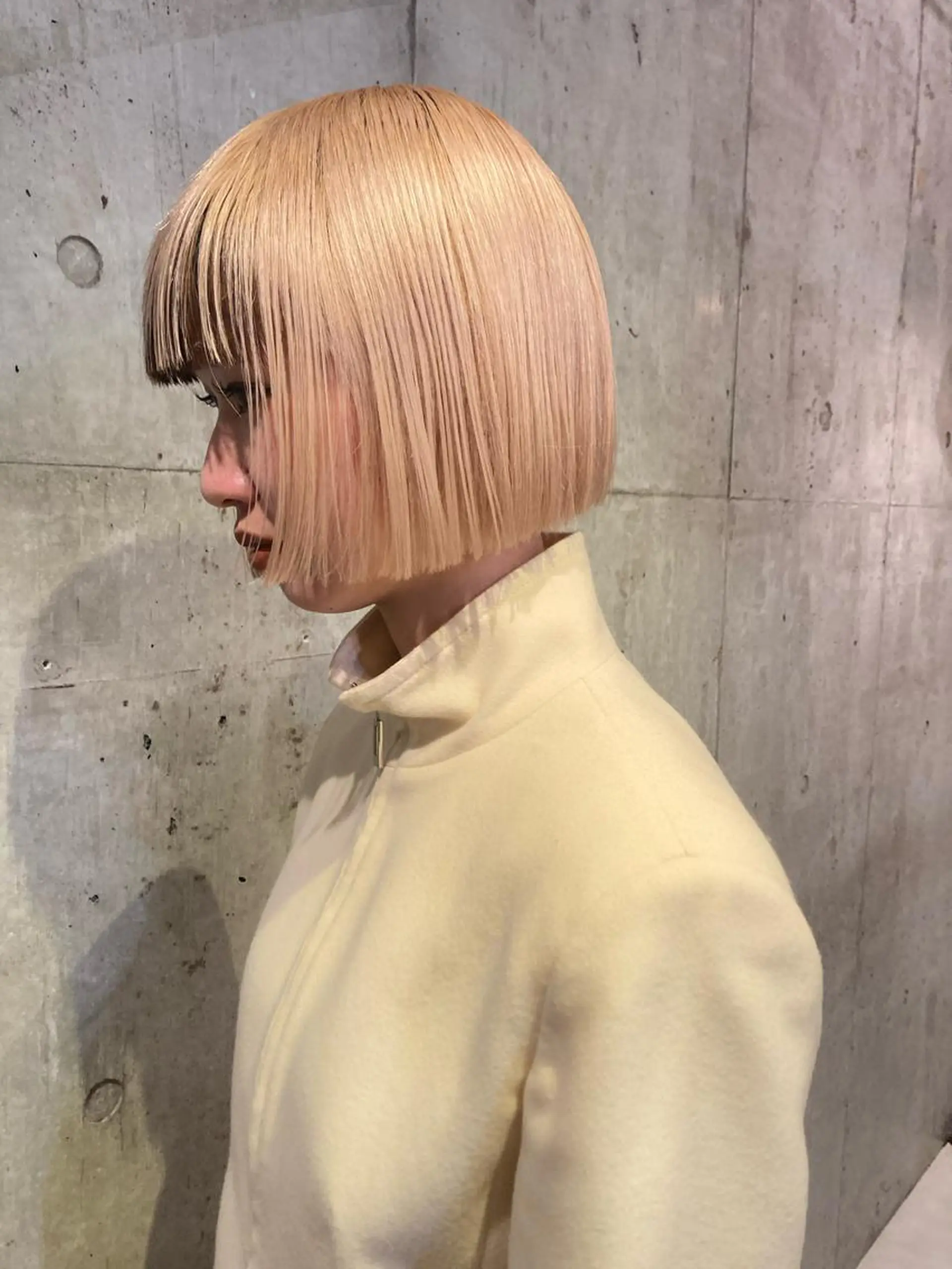 ショート ボブ ハイライト 姫カット おくれ毛 ✂︎岡根 京花✂︎のヘアスタイル