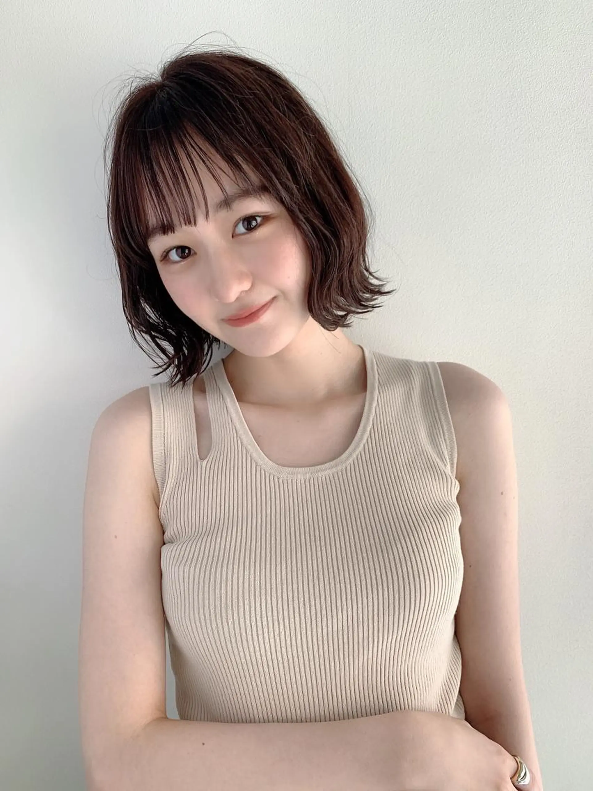 ショート カラー カット ヘアカラー なりたいが叶う ながしまじゅんきのヘアスタイル