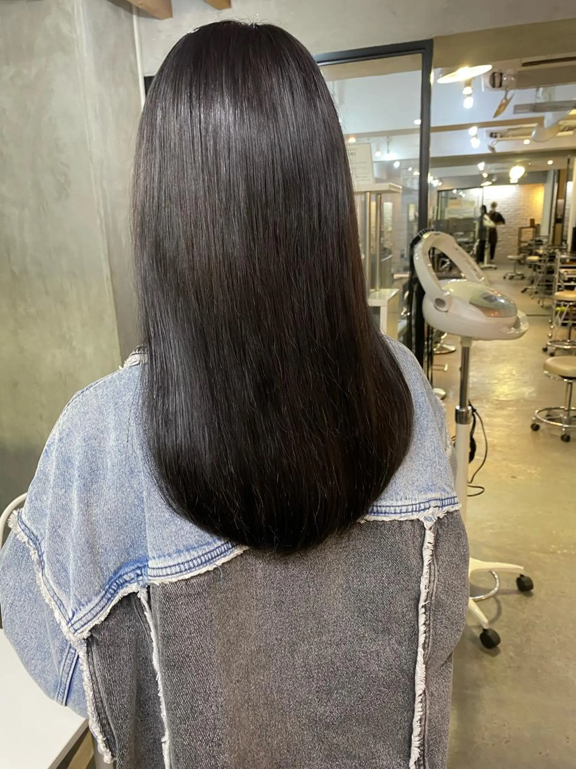 ロング レイヤーカット 【縮毛矯正髪質改善】 中山健太のヘアスタイル