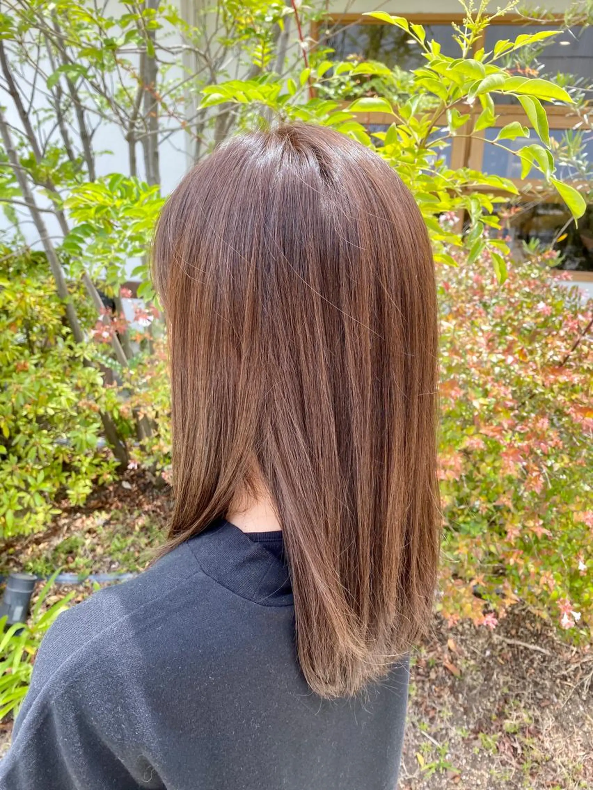 セミロング カラー INCE HAIR 竹牟礼翔のヘアスタイル